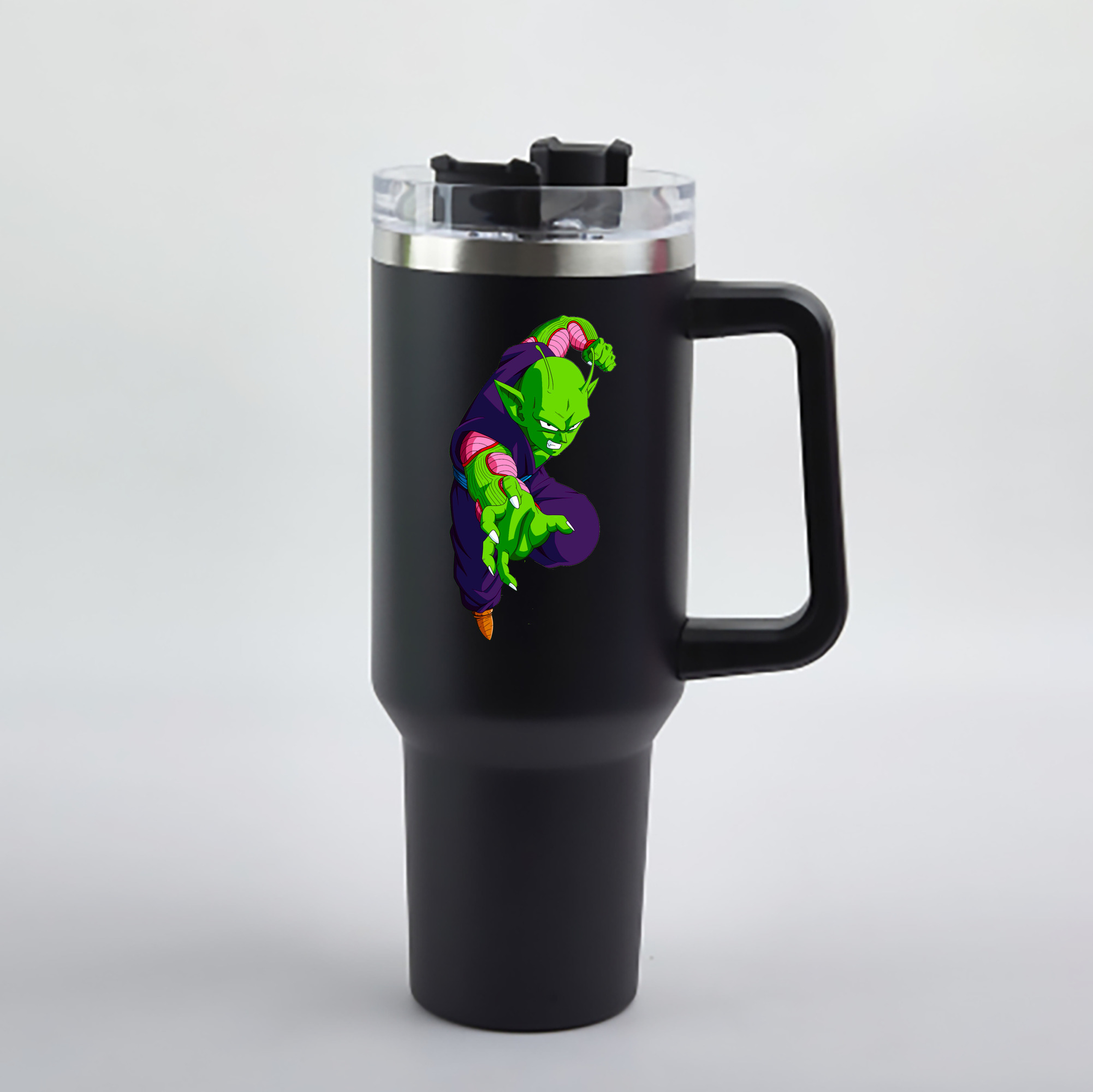 （画像用） ドラゴンボール ピッコロ DRAGON BALL Piccolo 1200mL車用タンブラー - クリスタルステッカー（プラスチックストロー付き）
