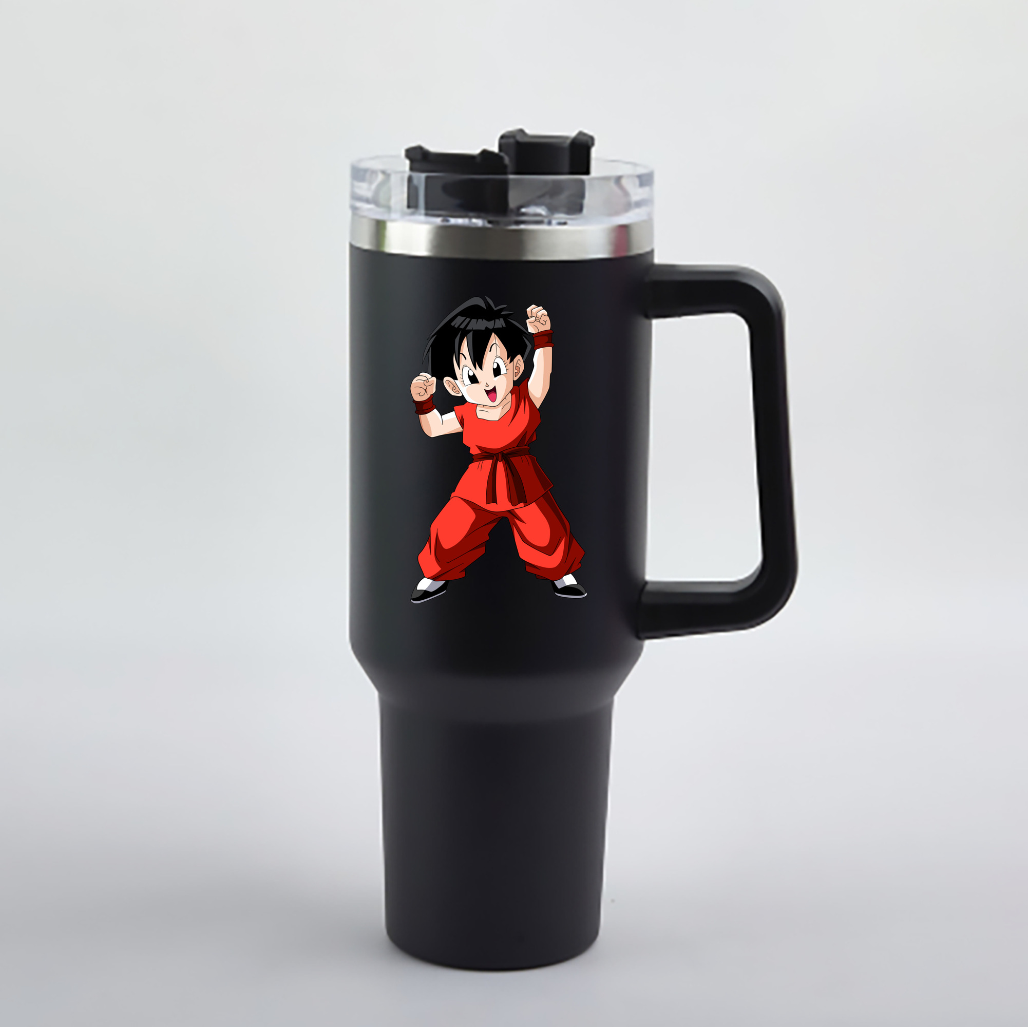 （画像用） ドラゴンボール パン DRAGON BALL Pan 1200mL車用タンブラー - クリスタルステッカー（プラスチックストロー付き）