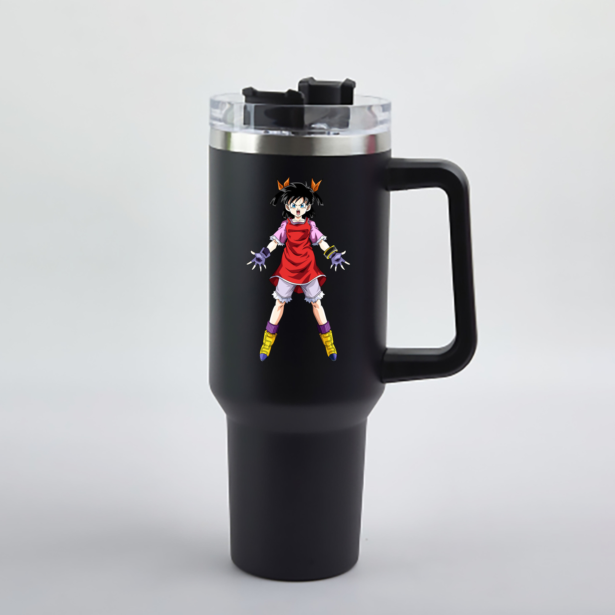 （画像用） ドラゴンボール パン DRAGON BALL Pan 1200mL車用タンブラー - クリスタルステッカー（プラスチックストロー付き）