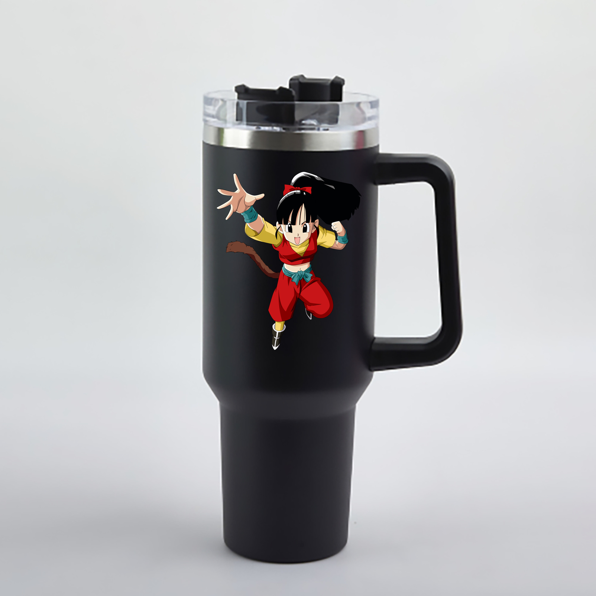 （画像用） ドラゴンボール パン DRAGON BALL Pan 1200mL車用タンブラー - クリスタルステッカー（プラスチックストロー付き）