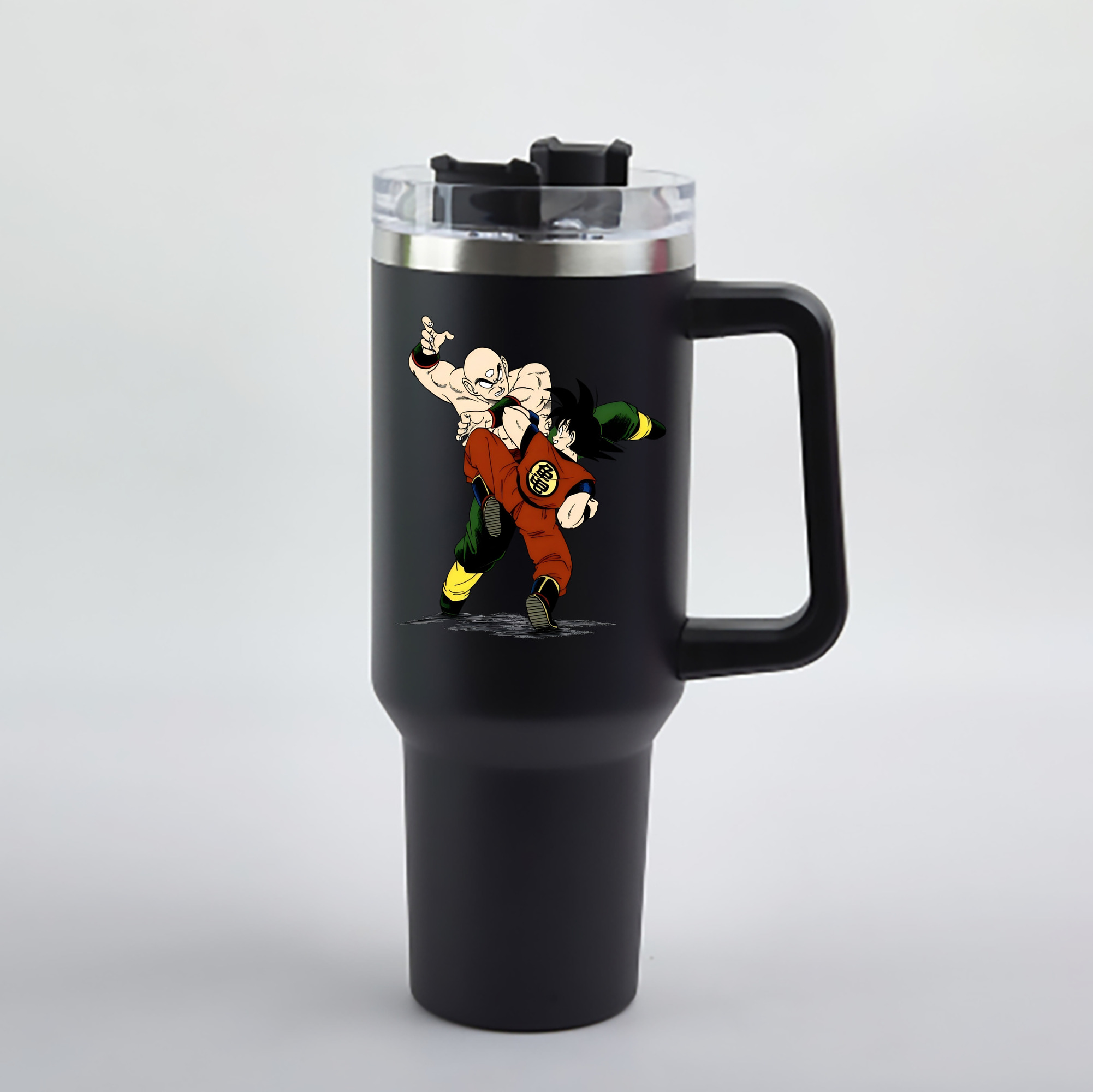 （画像用） ドラゴンボール DRAGON BALL 1200mL車用タンブラー - クリスタルステッカー（プラスチックストロー付き）