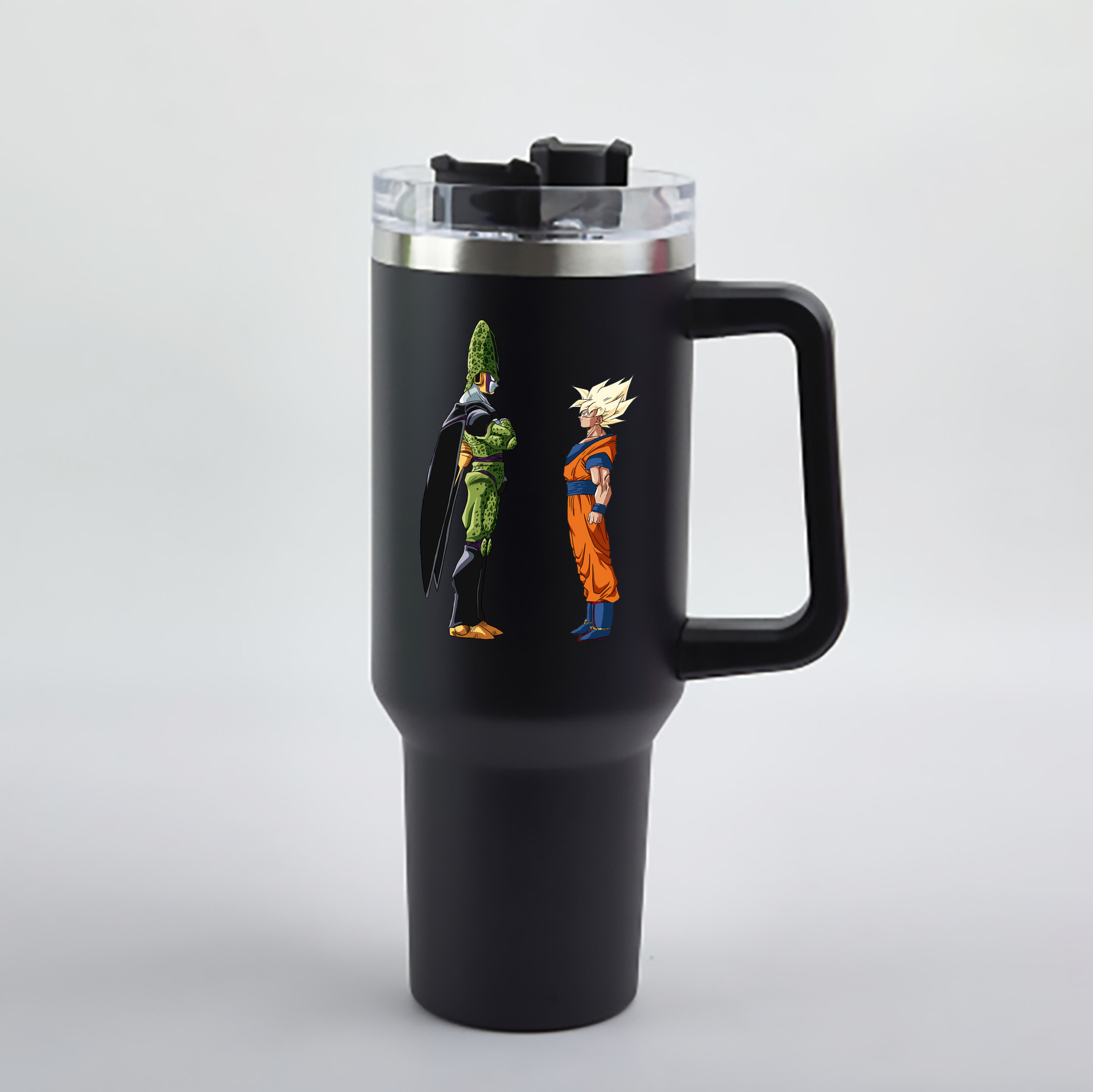 （画像用） ドラゴンボール DRAGON BALL 1200mL車用タンブラー - クリスタルステッカー（プラスチックストロー付き）