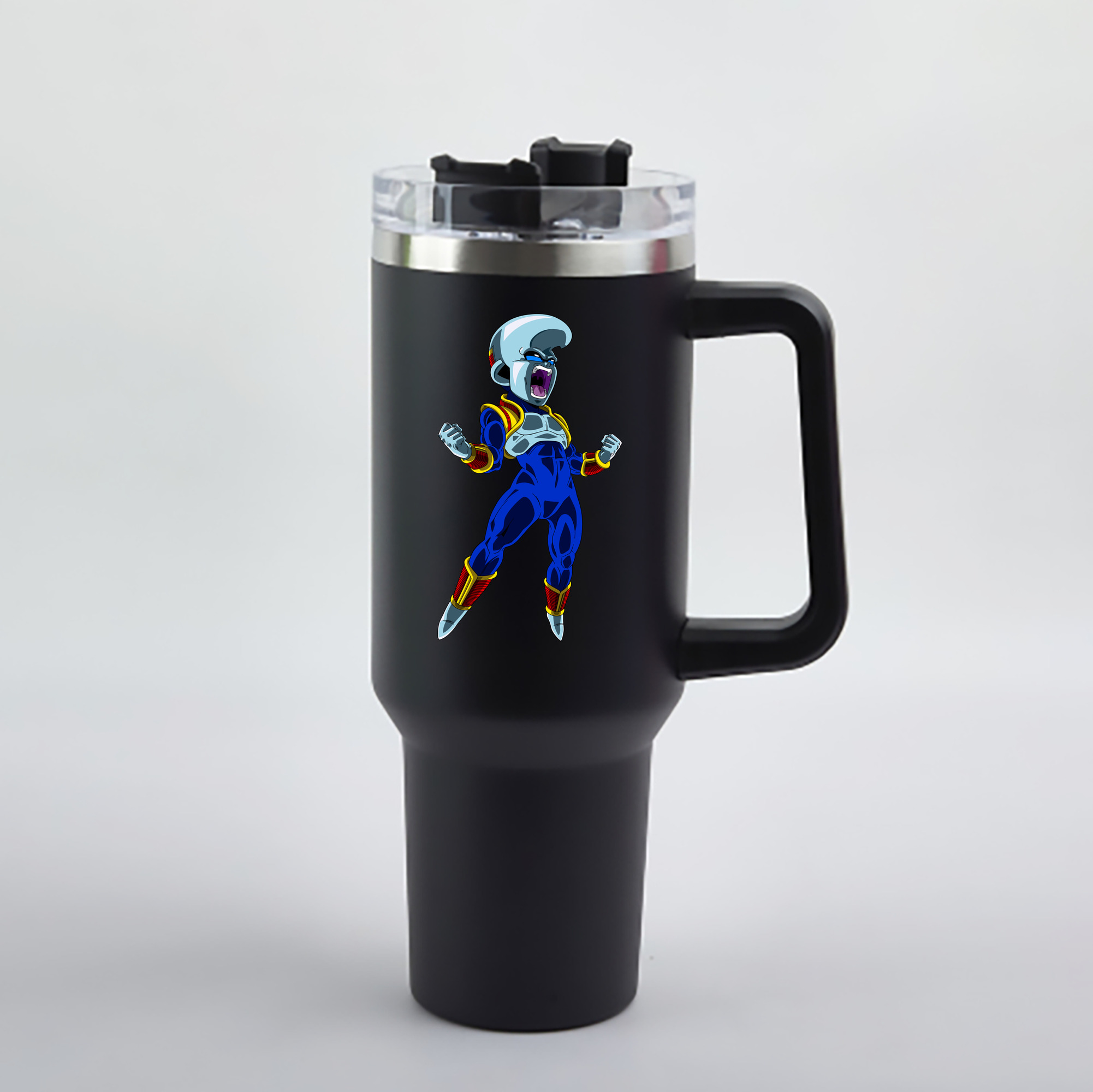 （画像用） ドラゴンボール DRAGON BALL 1200mL車用タンブラー - クリスタルステッカー（プラスチックストロー付き）