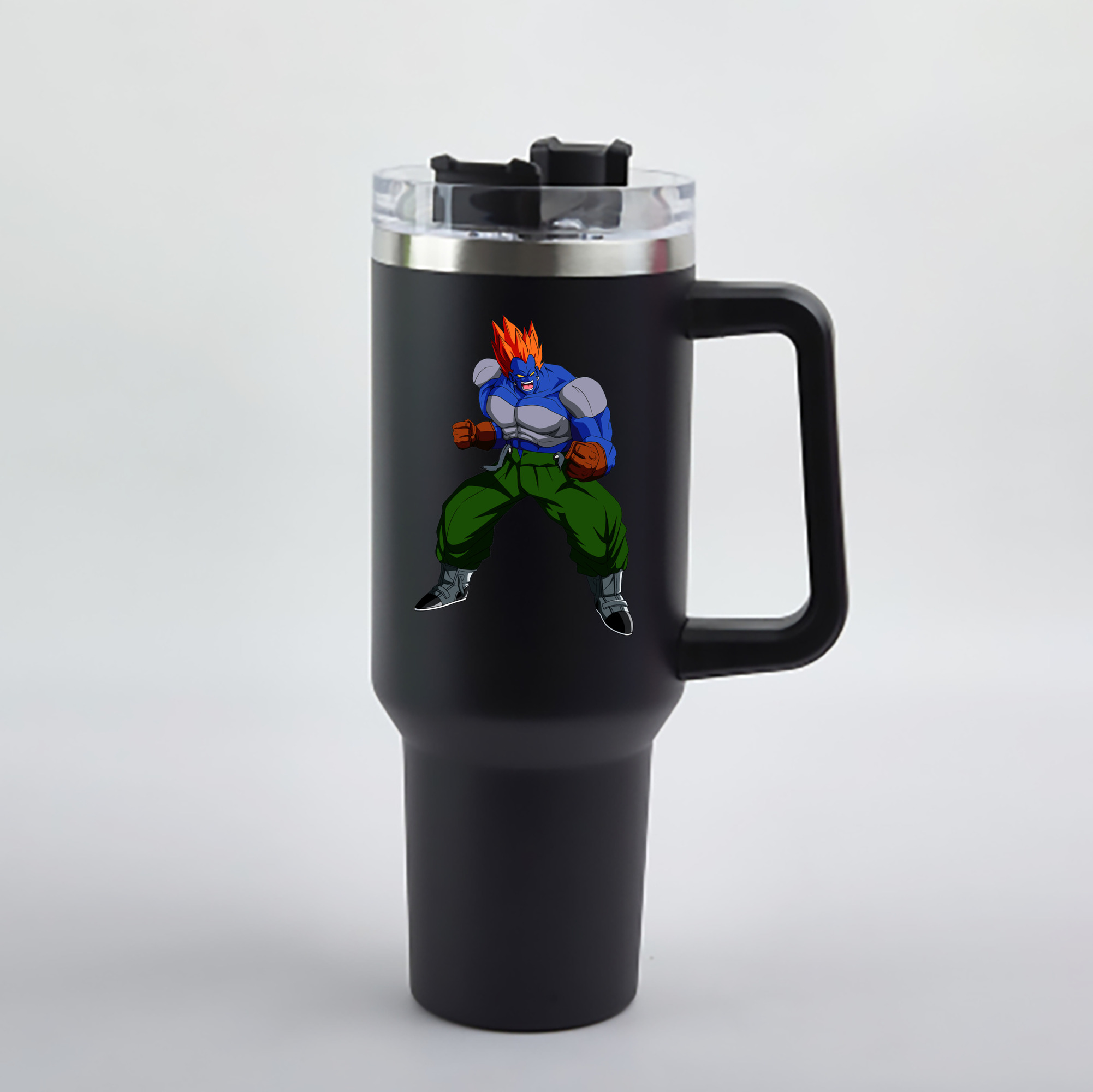 （画像用） ドラゴンボール DRAGON BALL 1200mL車用タンブラー - クリスタルステッカー（プラスチックストロー付き）