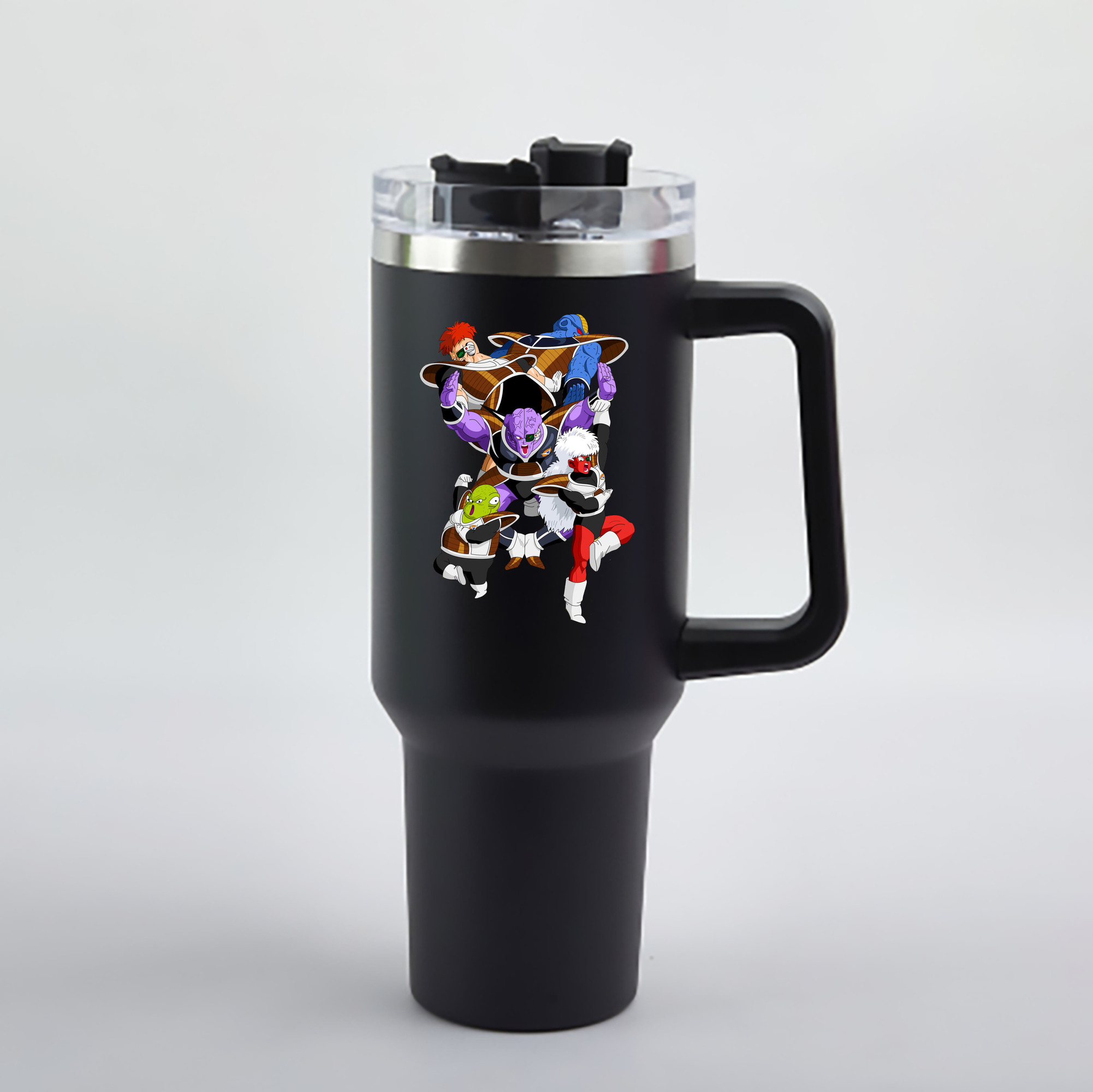 （画像用） ドラゴンボール DRAGON BALL 1200mL車用タンブラー - クリスタルステッカー（プラスチックストロー付き）