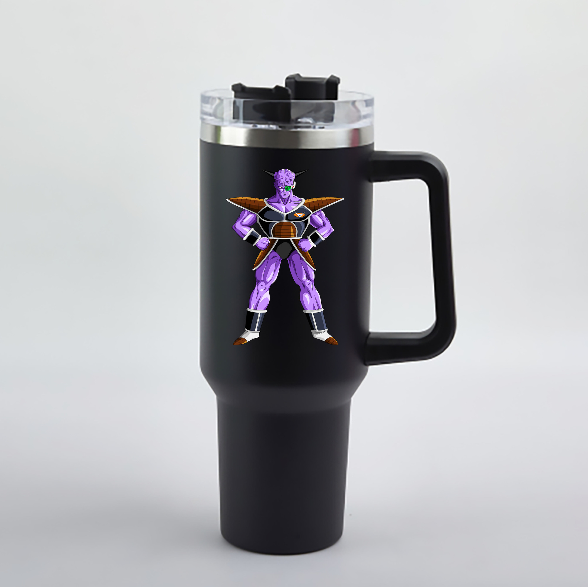 （画像用） ドラゴンボール DRAGON BALL 1200mL車用タンブラー - クリスタルステッカー（プラスチックストロー付き）