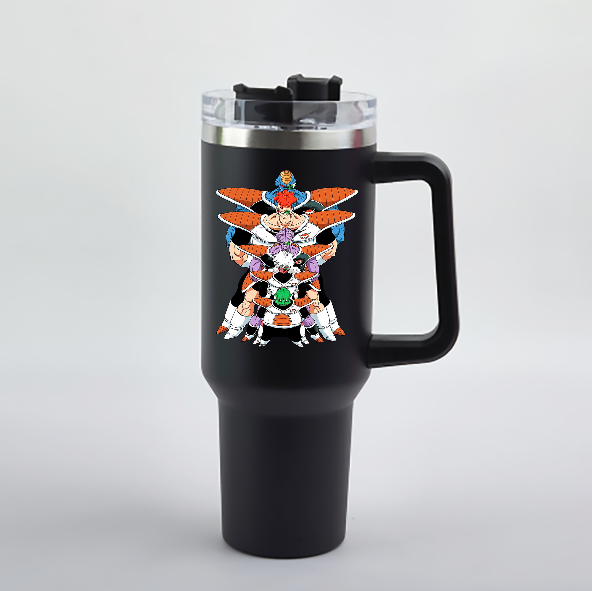 （画像用） ドラゴンボール DRAGON BALL 1200mL車用タンブラー - クリスタルステッカー（プラスチックストロー付き）
