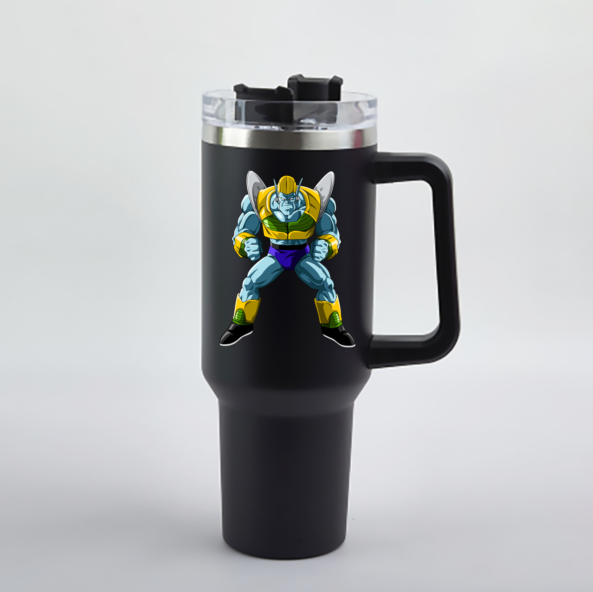 （画像用） ドラゴンボール DRAGON BALL 1200mL車用タンブラー - クリスタルステッカー（プラスチックストロー付き）