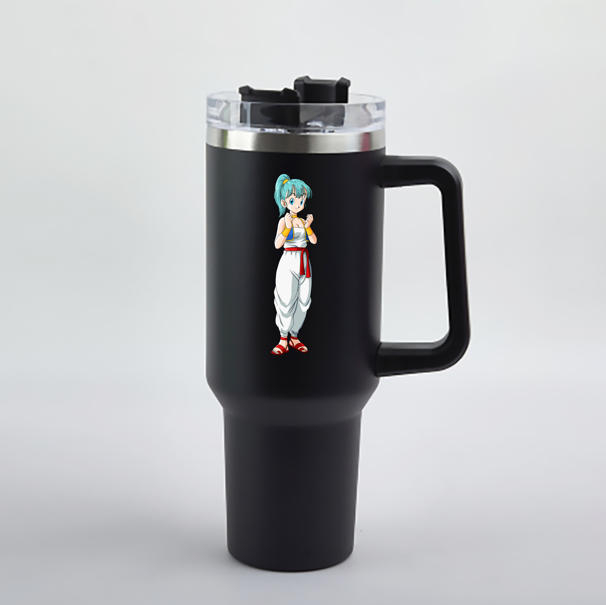 （画像用） ドラゴンボール DRAGON BALL 1200mL車用タンブラー - クリスタルステッカー（プラスチックストロー付き）