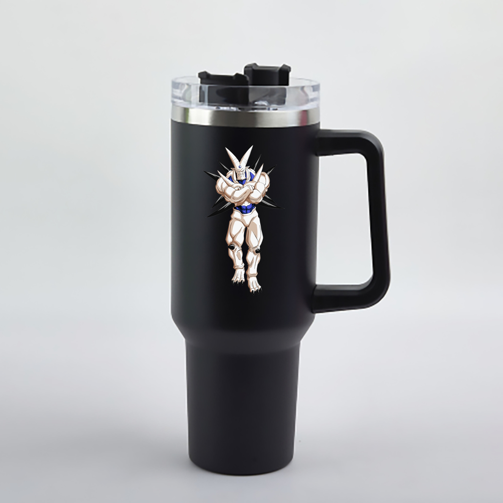 （画像用） ドラゴンボール DRAGON BALL 1200mL車用タンブラー - クリスタルステッカー（プラスチックストロー付き）