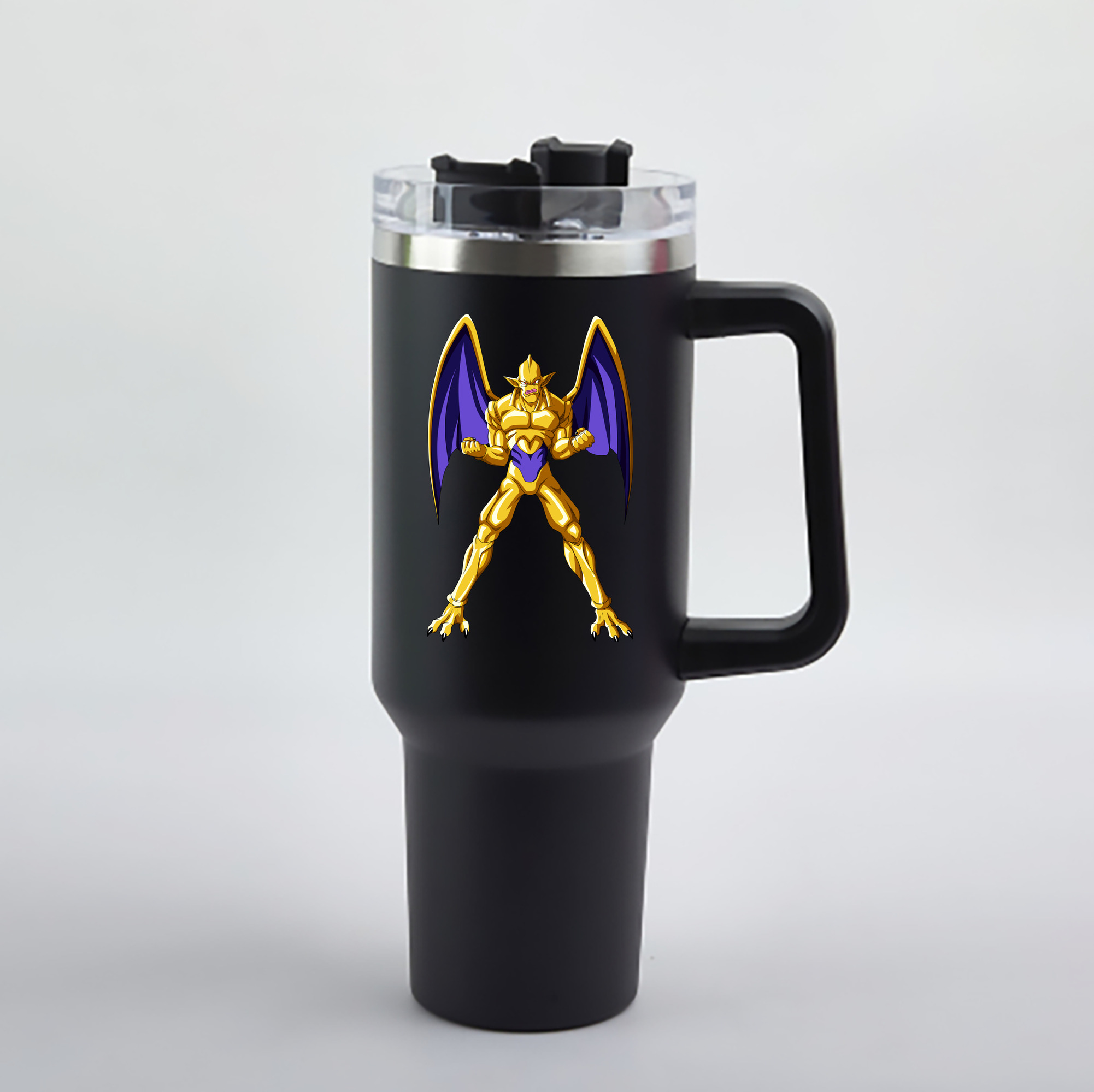 （画像用） ドラゴンボール DRAGON BALL 1200mL車用タンブラー - クリスタルステッカー（プラスチックストロー付き）
