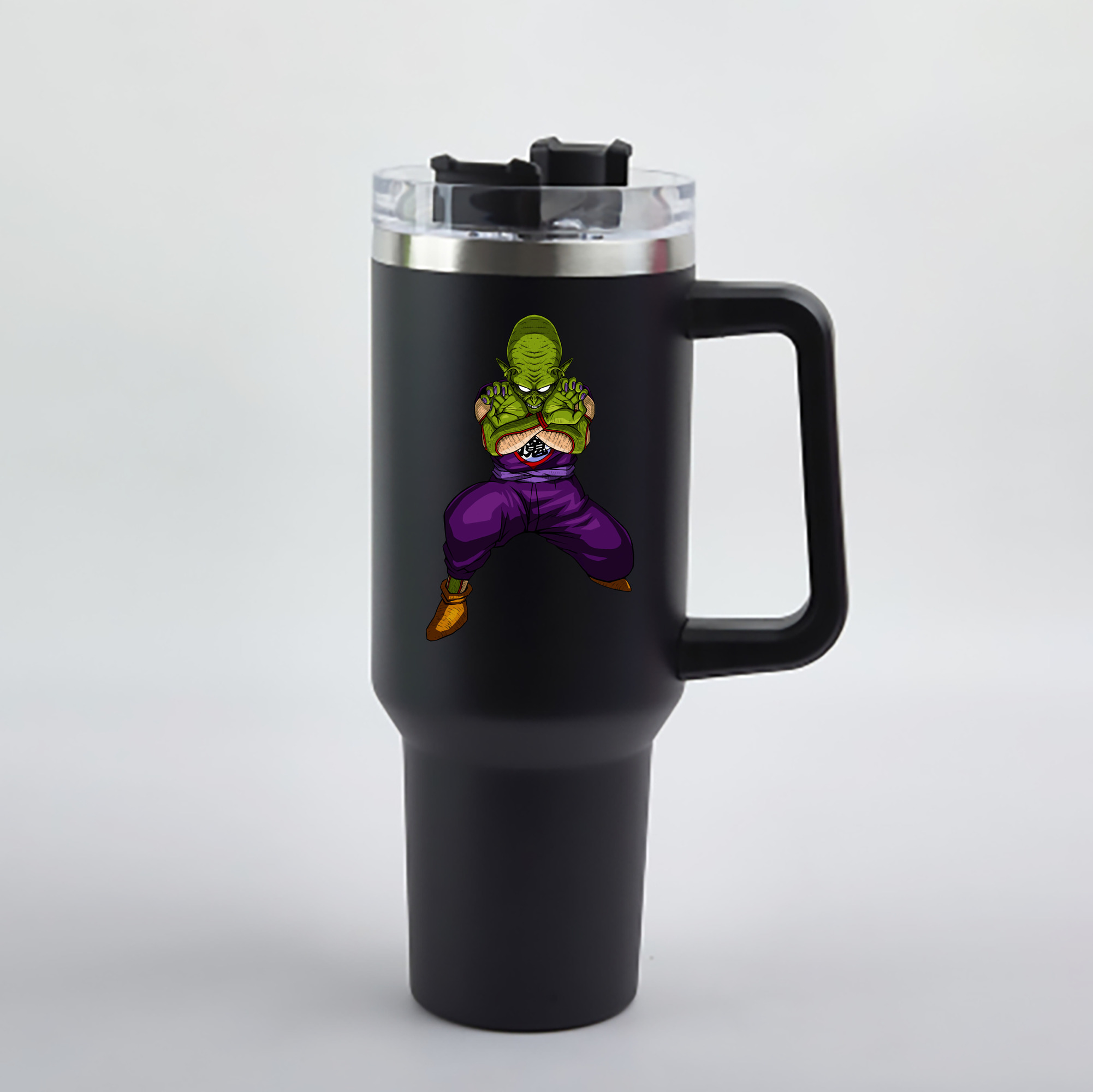 （画像用） ドラゴンボール DRAGON BALL 1200mL車用タンブラー - クリスタルステッカー（プラスチックストロー付き）