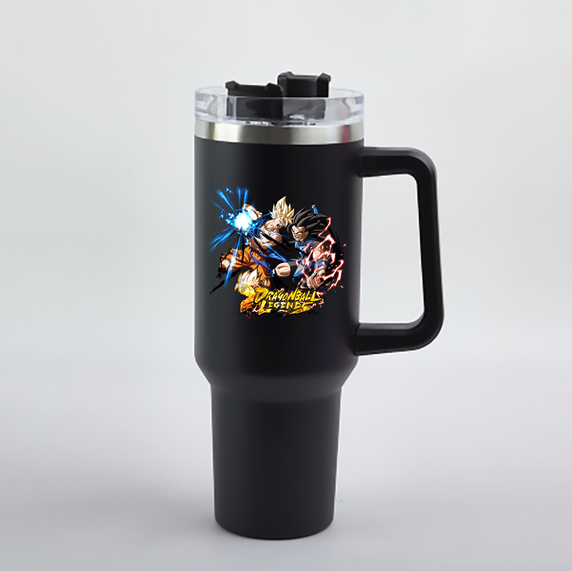 （画像用） ドラゴンボール DRAGON BALL 1200mL車用タンブラー - クリスタルステッカー（プラスチックストロー付き）
