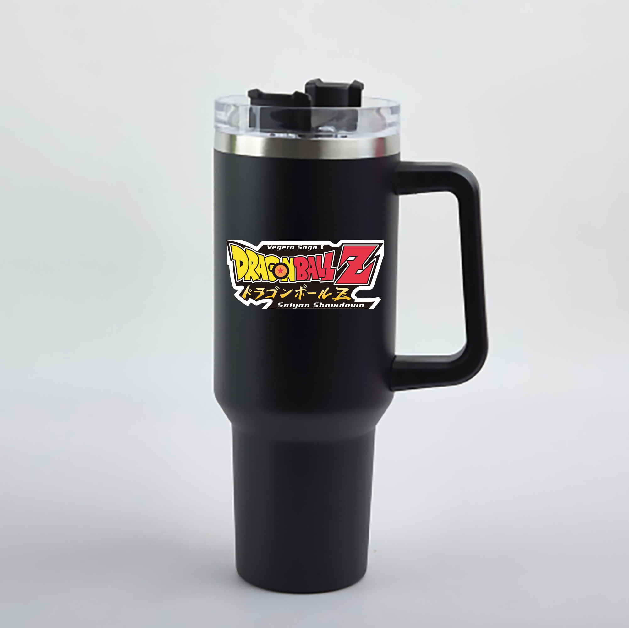 （画像用） ドラゴンボール DRAGON BALL 1200mL車用タンブラー - クリスタルステッカー（プラスチックストロー付き）