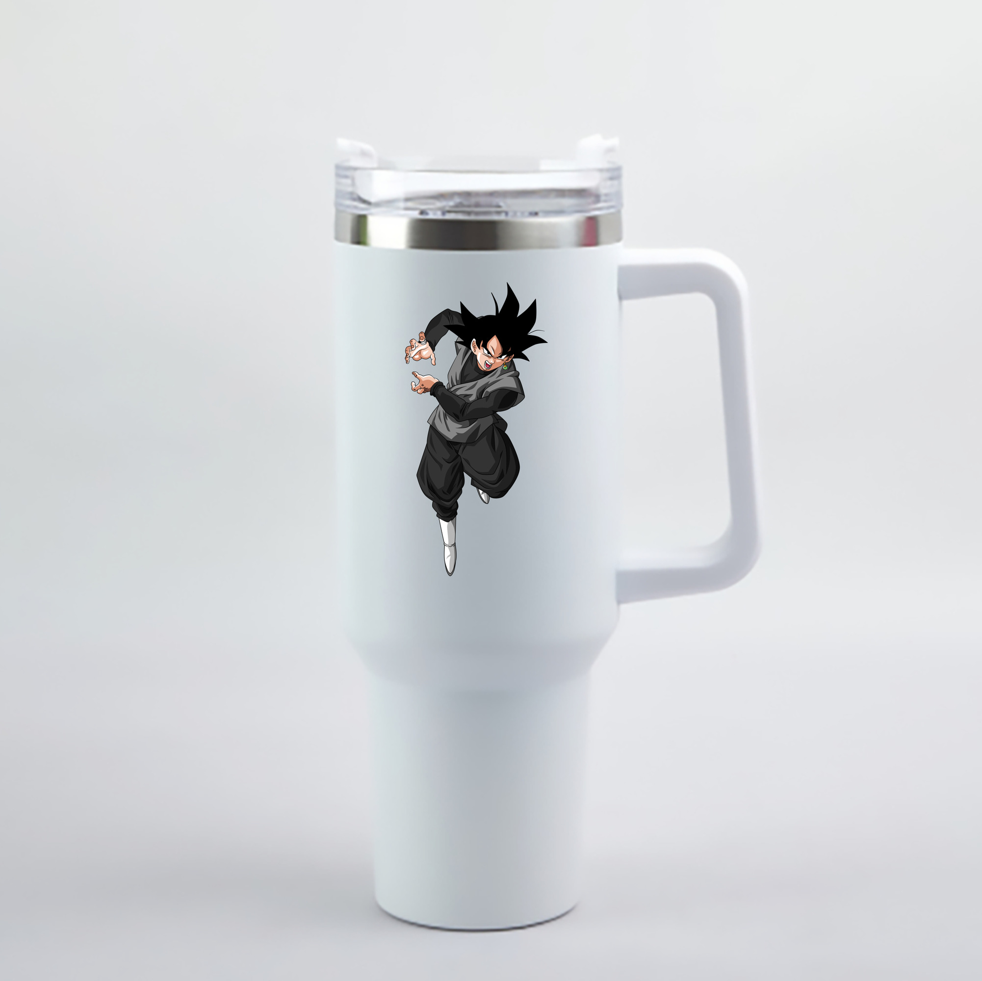 （画像用） ドラゴンボール ベジータ四世（Bejīta Yonsei）DRAGON BALL Vegeta IV 1200mL車用タンブラー - クリスタルステッカー（プラスチックストロー付き）