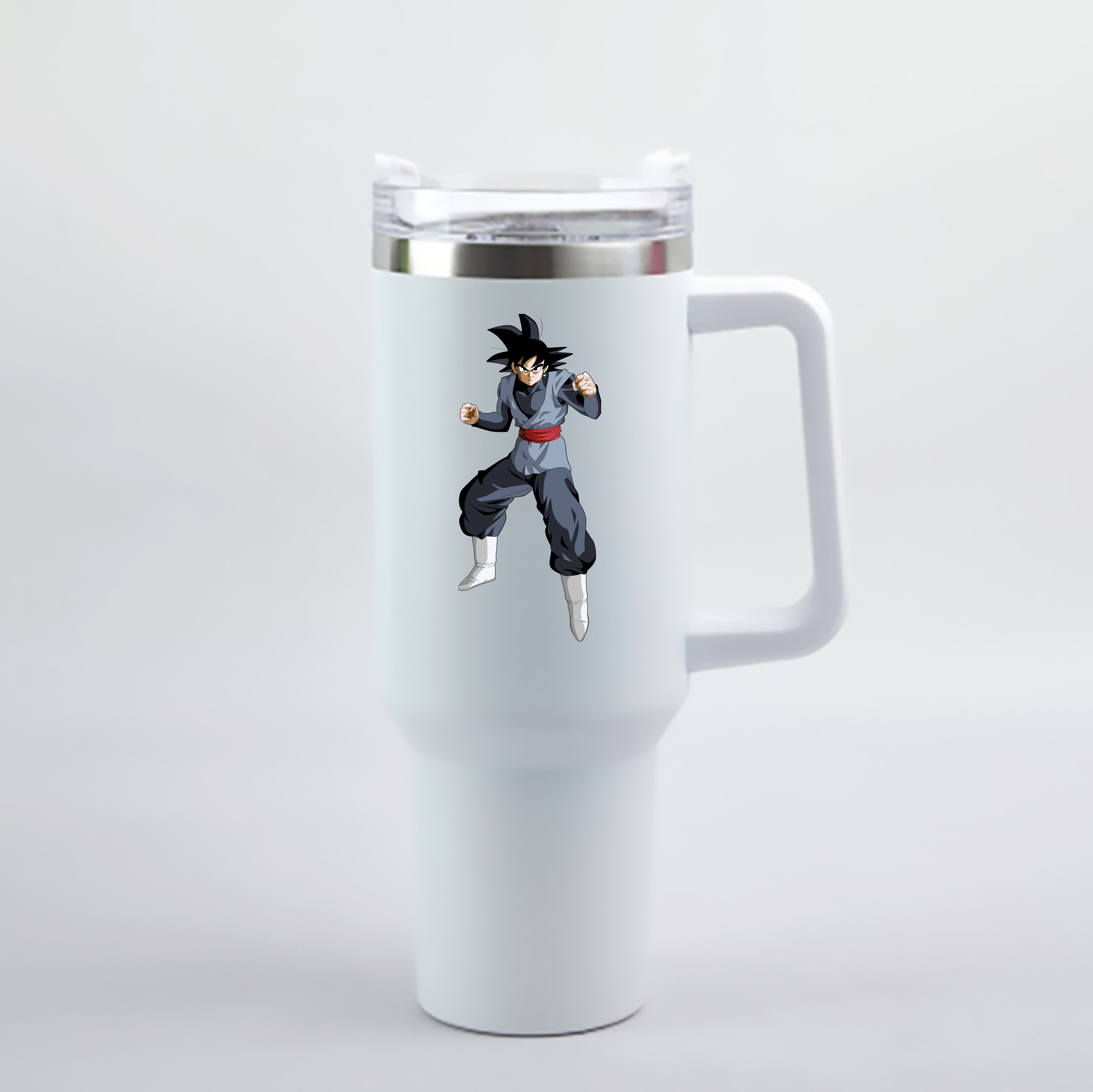 （画像用） ドラゴンボール ベジータ四世（Bejīta Yonsei）DRAGON BALL Vegeta IV 1200mL車用タンブラー - クリスタルステッカー（プラスチックストロー付き）