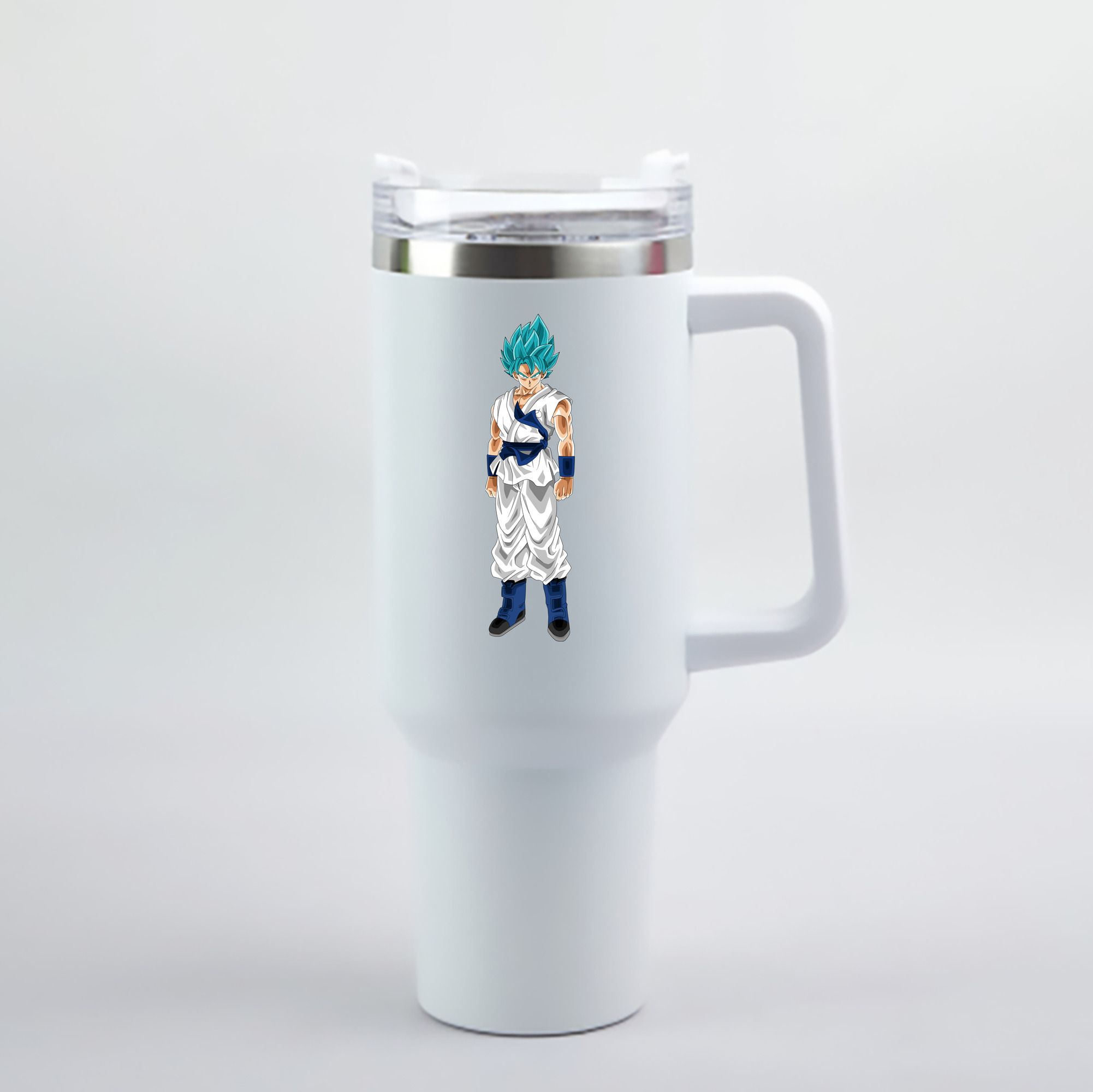 （画像用） ドラゴンボール 孫 悟飯（そんごはん）DRAGON BALL Son Gohan 1200mL車用タンブラー - クリスタルステッカー（プラスチックストロー付き）