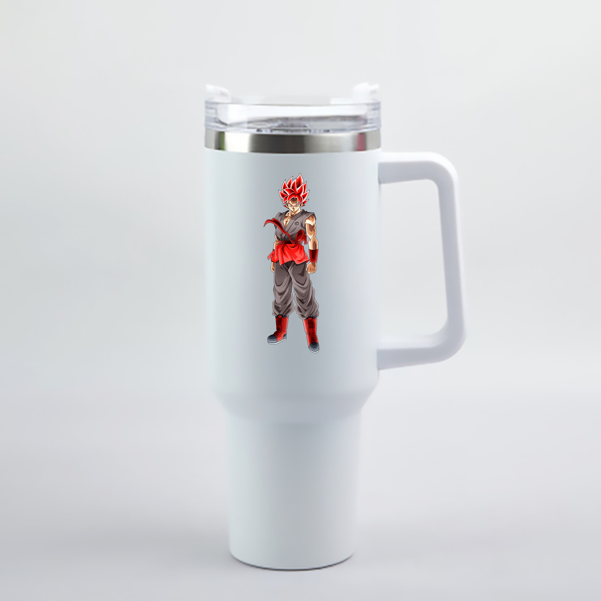 （画像用） ドラゴンボール 孫 悟飯（そんごはん）DRAGON BALL Son Gohan 1200mL車用タンブラー - クリスタルステッカー（プラスチックストロー付き）