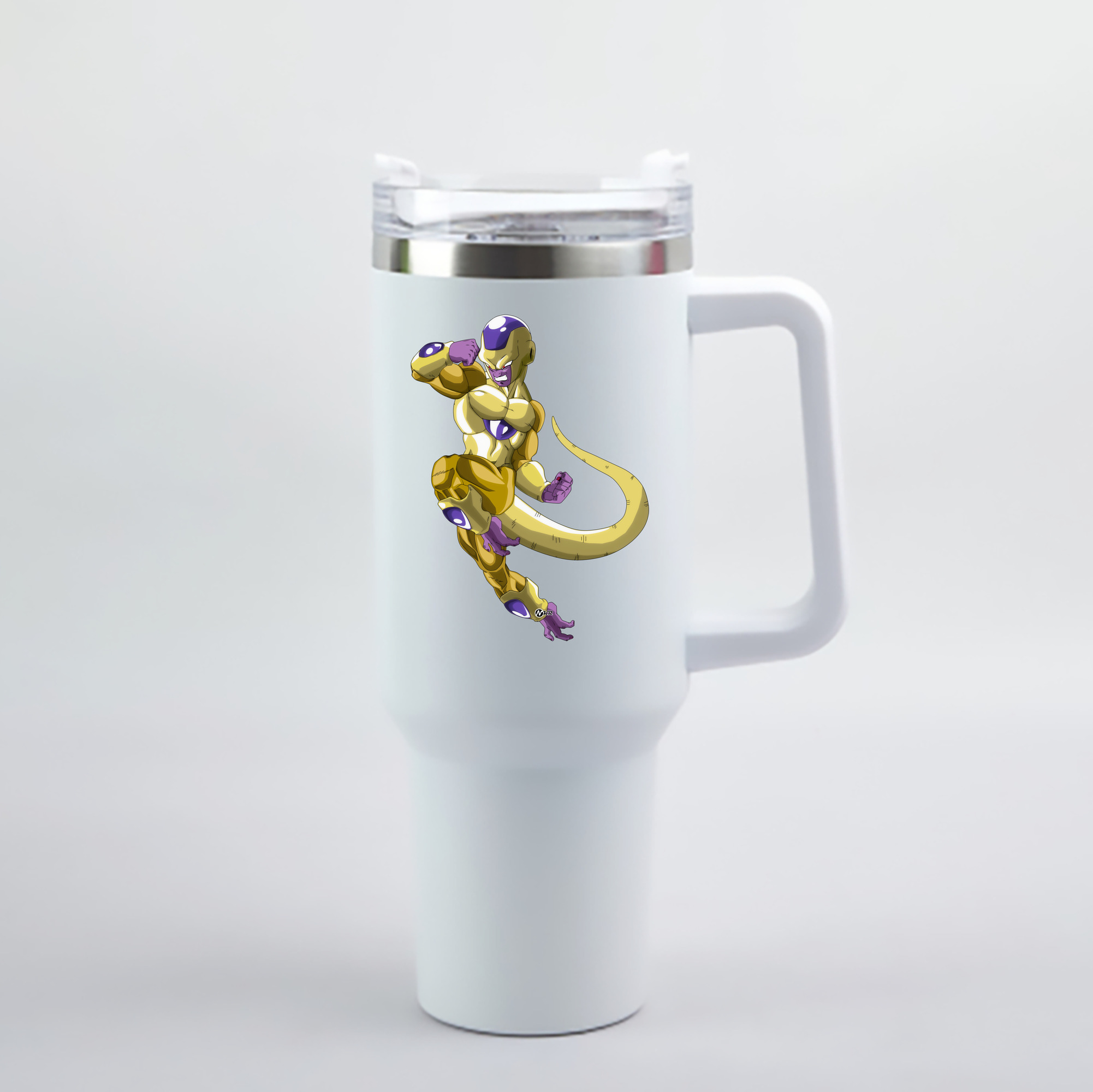 （画像用） ドラゴンボール フリーザ DRAGON BALL Frieza 1200mL車用タンブラー - クリスタルステッカー（プラスチックストロー付き）