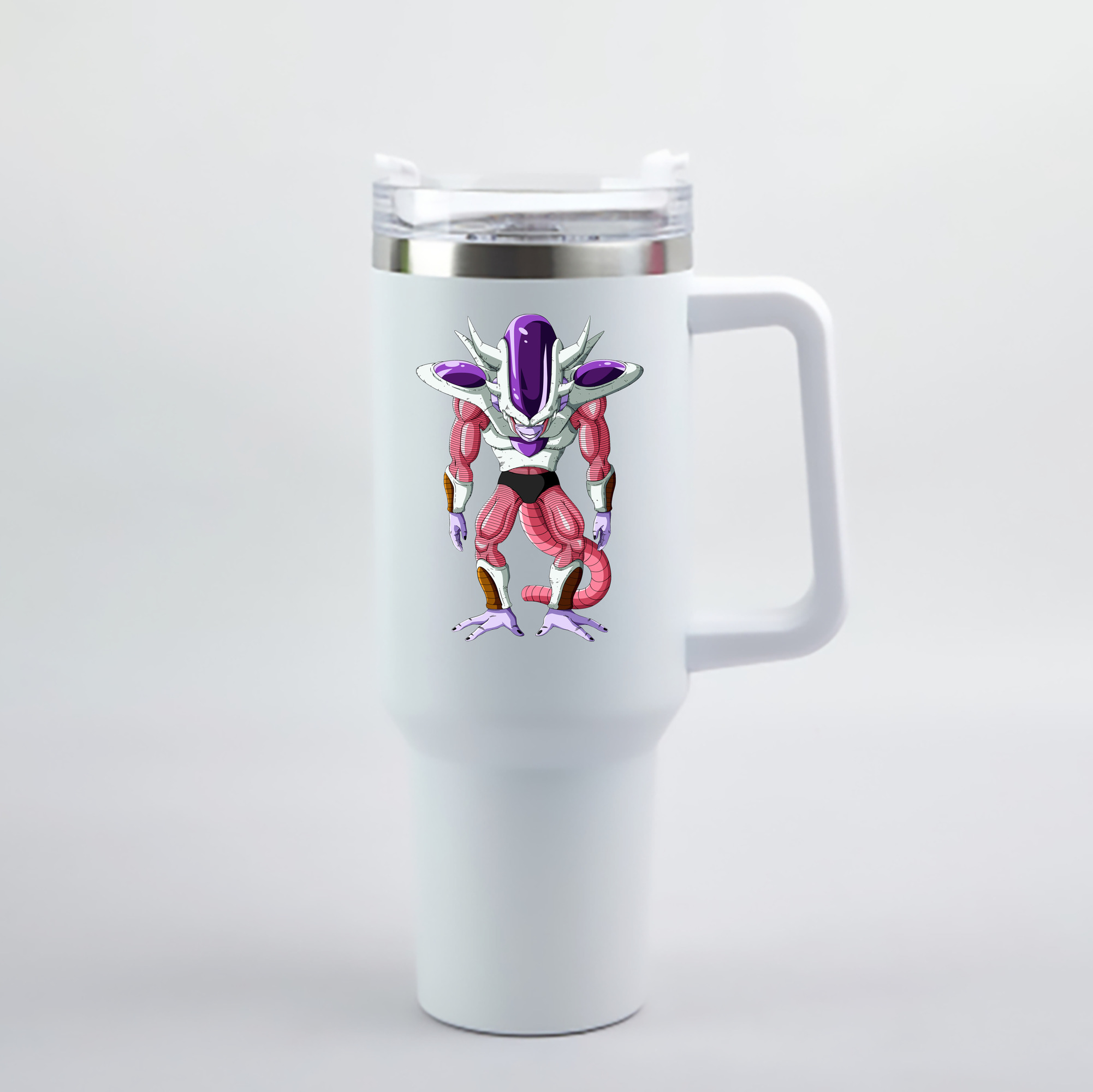 （画像用） ドラゴンボール フリーザ DRAGON BALL Frieza 1200mL車用タンブラー - クリスタルステッカー（プラスチックストロー付き）