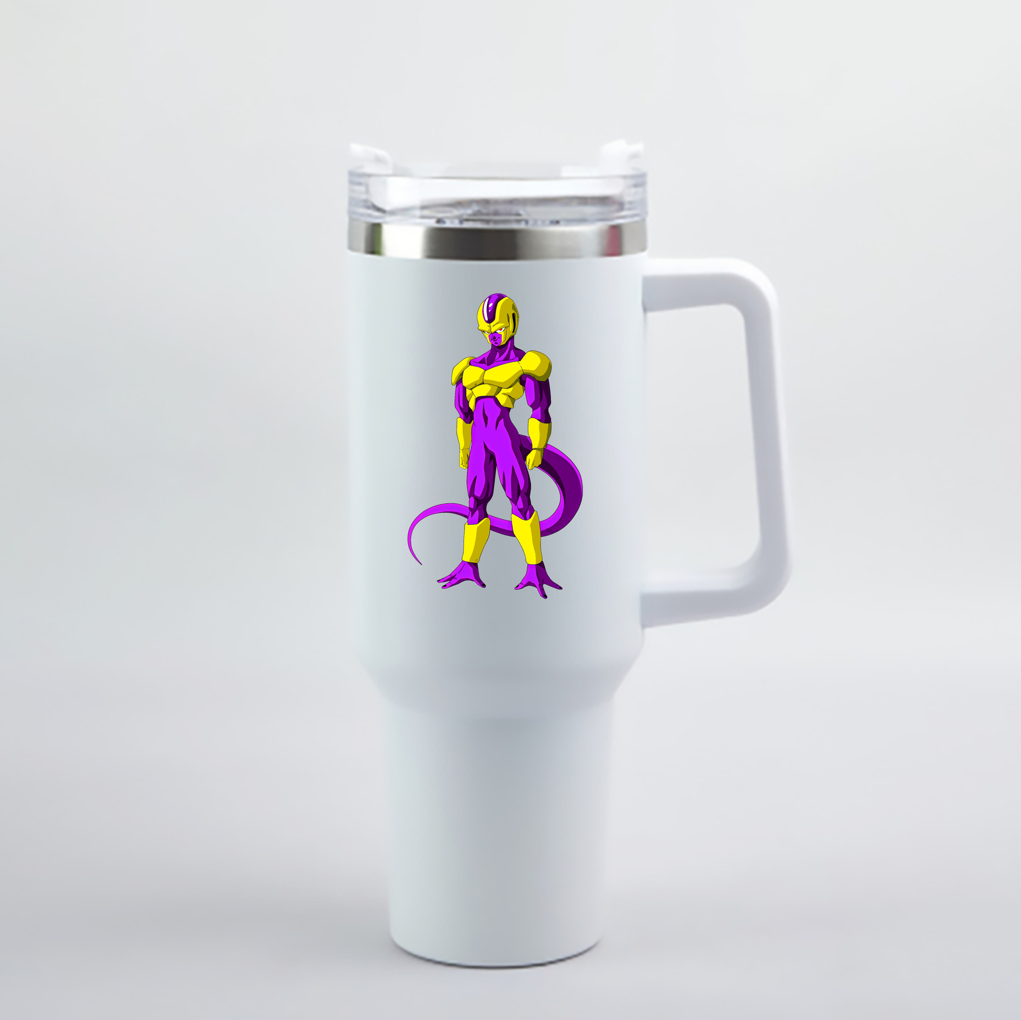 （画像用） ドラゴンボール フリーザ DRAGON BALL Frieza 1200mL車用タンブラー - クリスタルステッカー（プラスチックストロー付き）