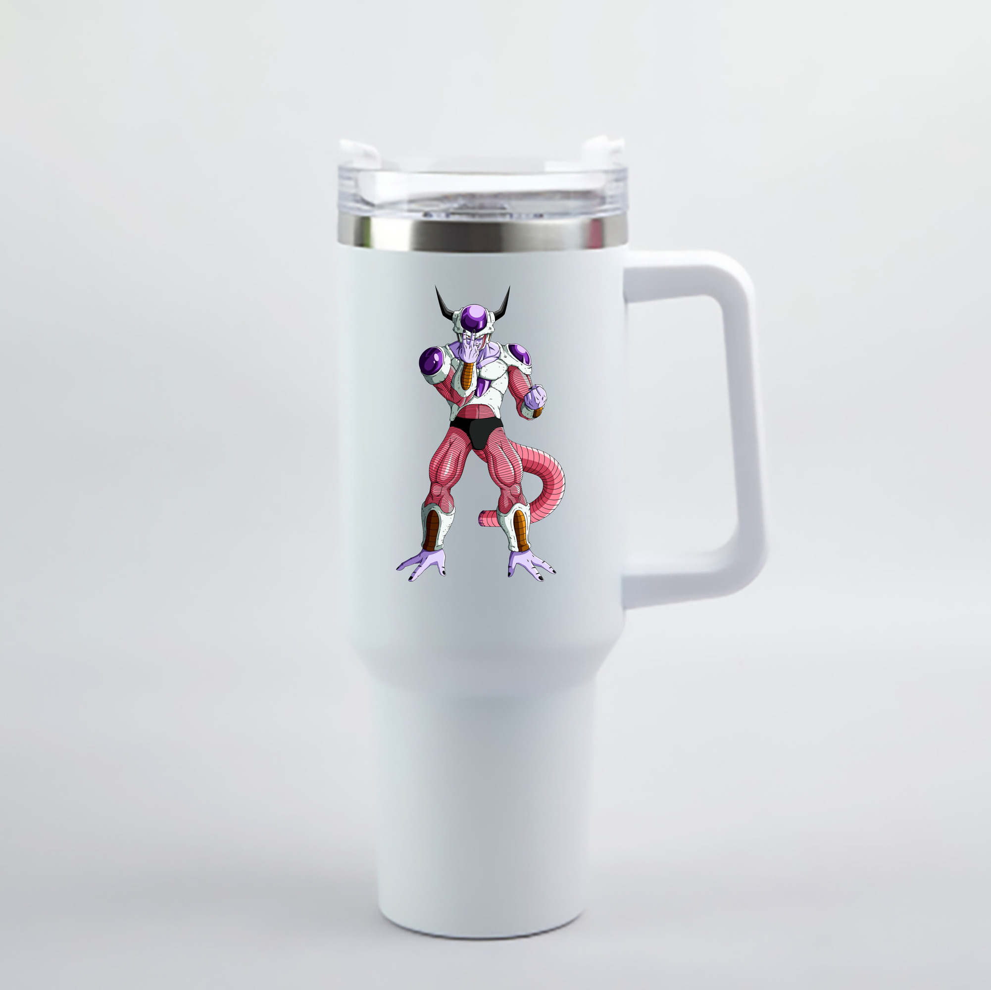 （画像用） ドラゴンボール フリーザ DRAGON BALL Frieza 1200mL車用タンブラー - クリスタルステッカー（プラスチックストロー付き）