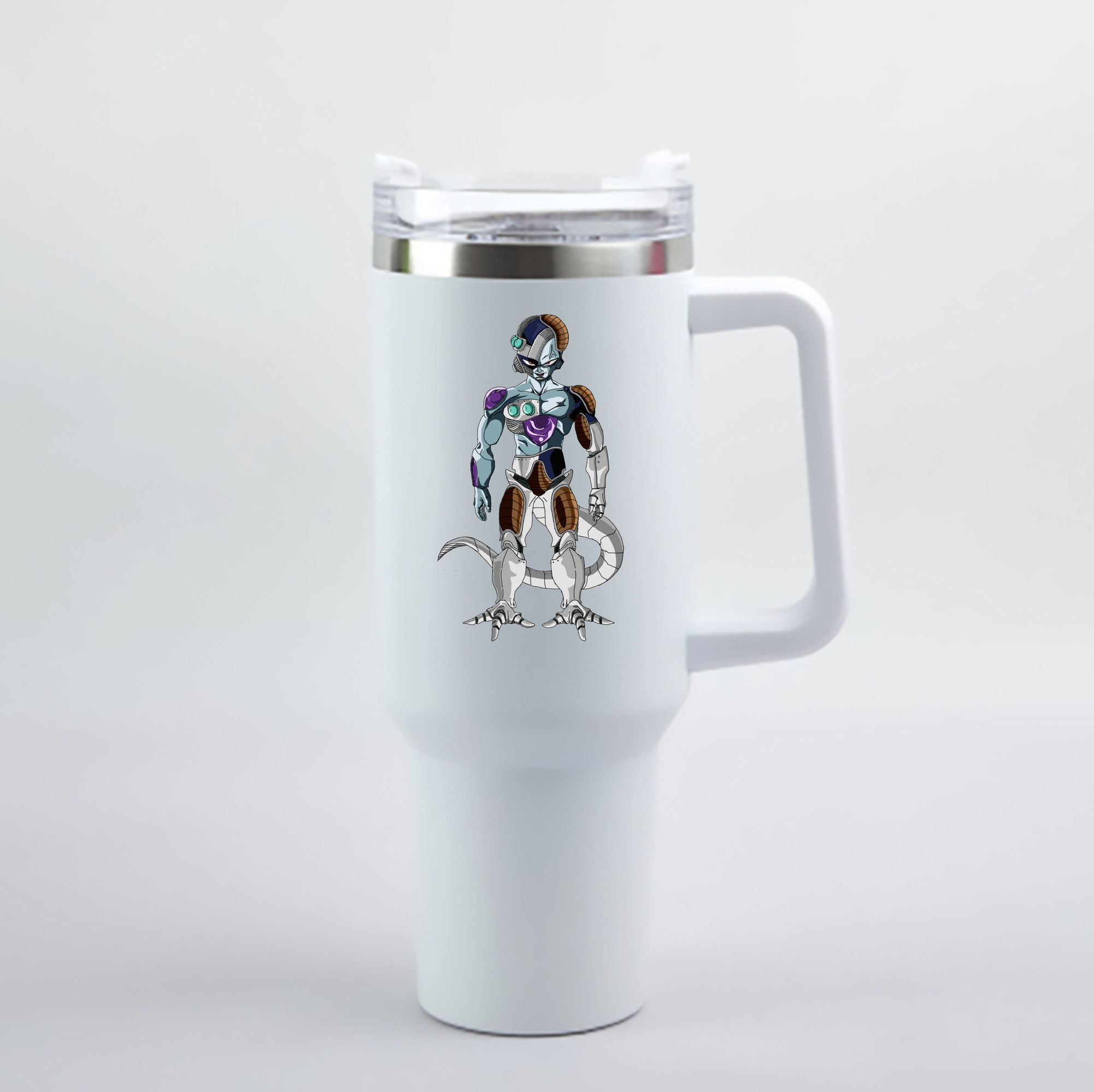 （画像用） ドラゴンボール クウラ DRAGON BALL Cooler Coora 1200mL車用タンブラー - クリスタルステッカー（プラスチックストロー付き）