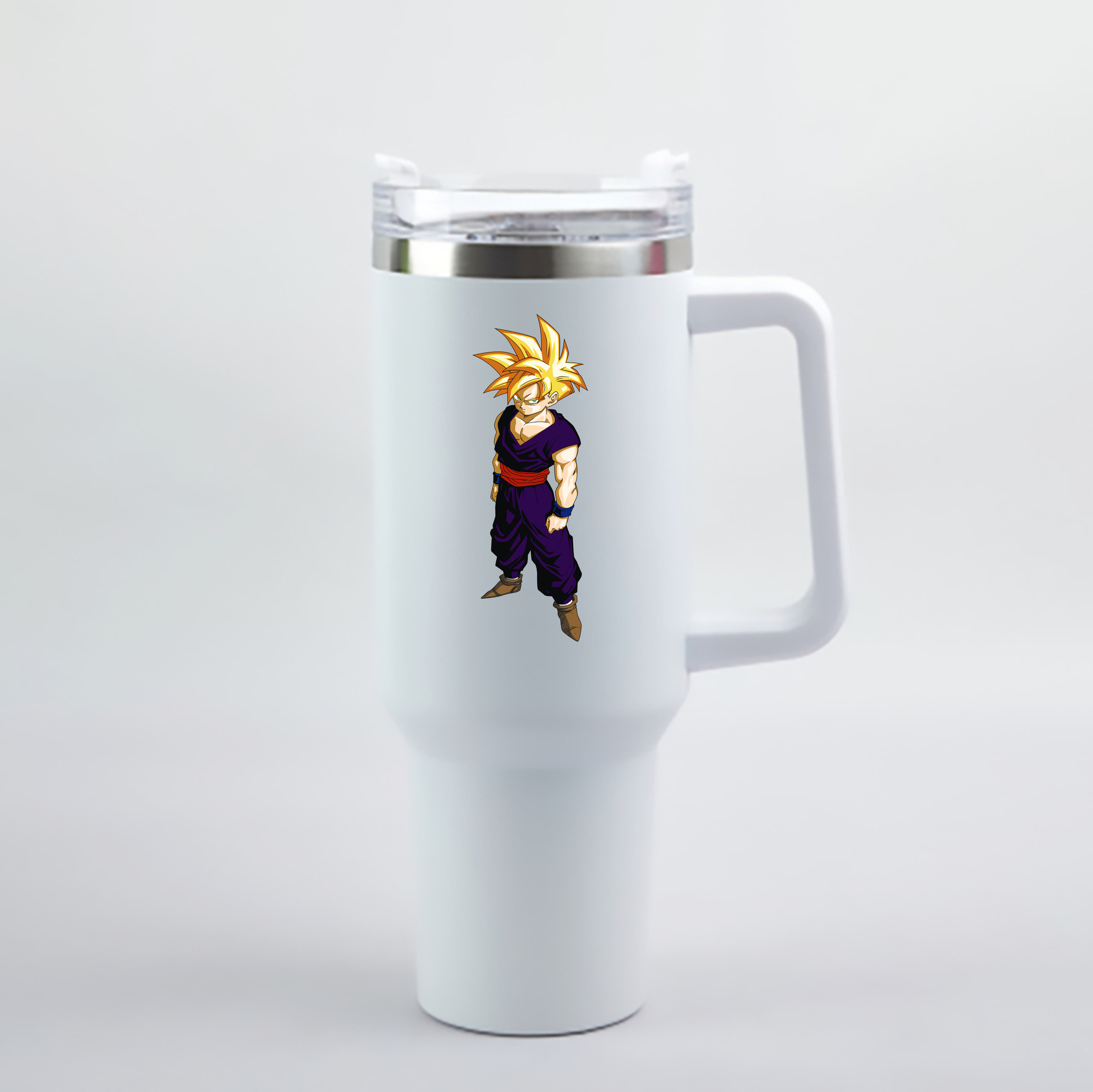 （画像用） ドラゴンボール ベジット DRAGON BALL Vegetto 1200mL車用タンブラー - クリスタルステッカー（プラスチックストロー付き）
