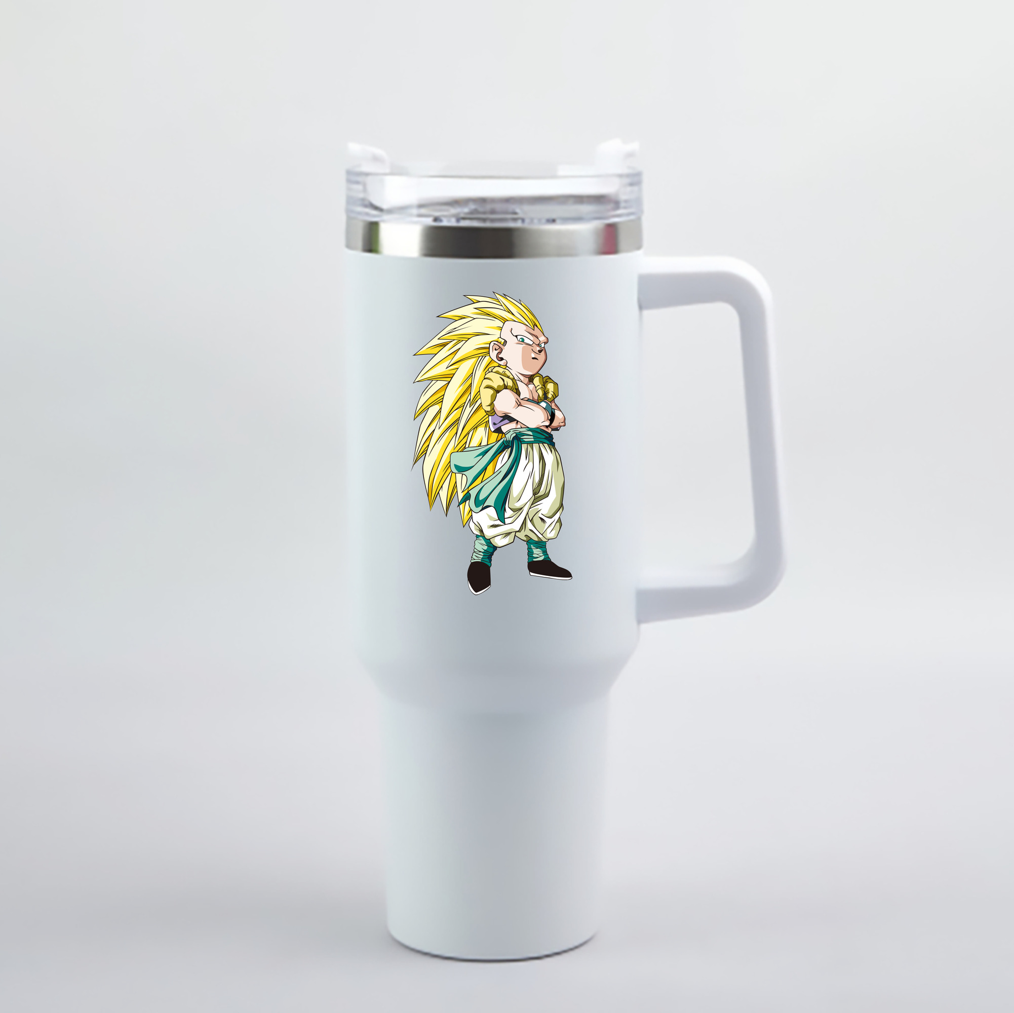（画像用） ドラゴンボール ベジット DRAGON BALL Vegetto 1200mL車用タンブラー - クリスタルステッカー（プラスチックストロー付き）