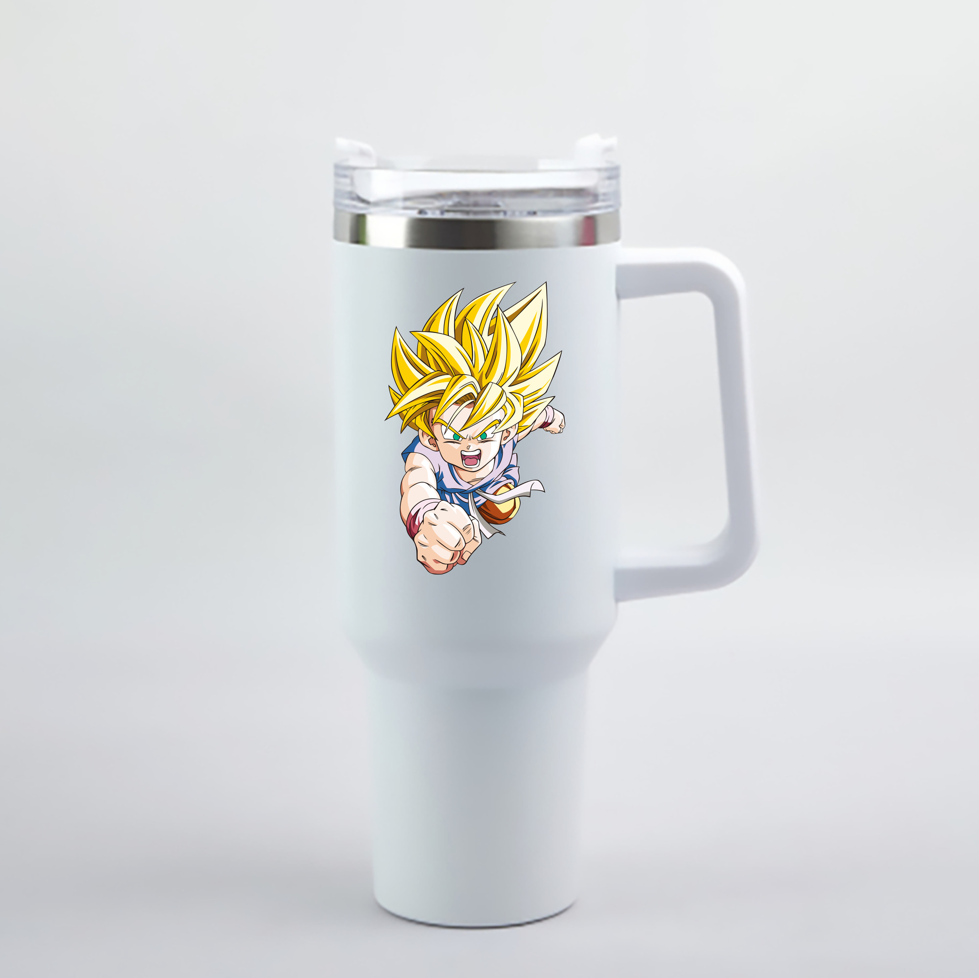 （画像用） ドラゴンボール ベジット DRAGON BALL Vegetto 1200mL車用タンブラー - クリスタルステッカー（プラスチックストロー付き）
