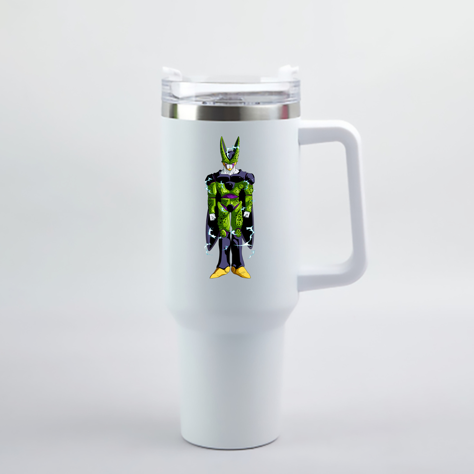 （画像用） ドラゴンボール セル DRAGON BALL Cell 1200mL車用タンブラー - クリスタルステッカー（プラスチックストロー付き）