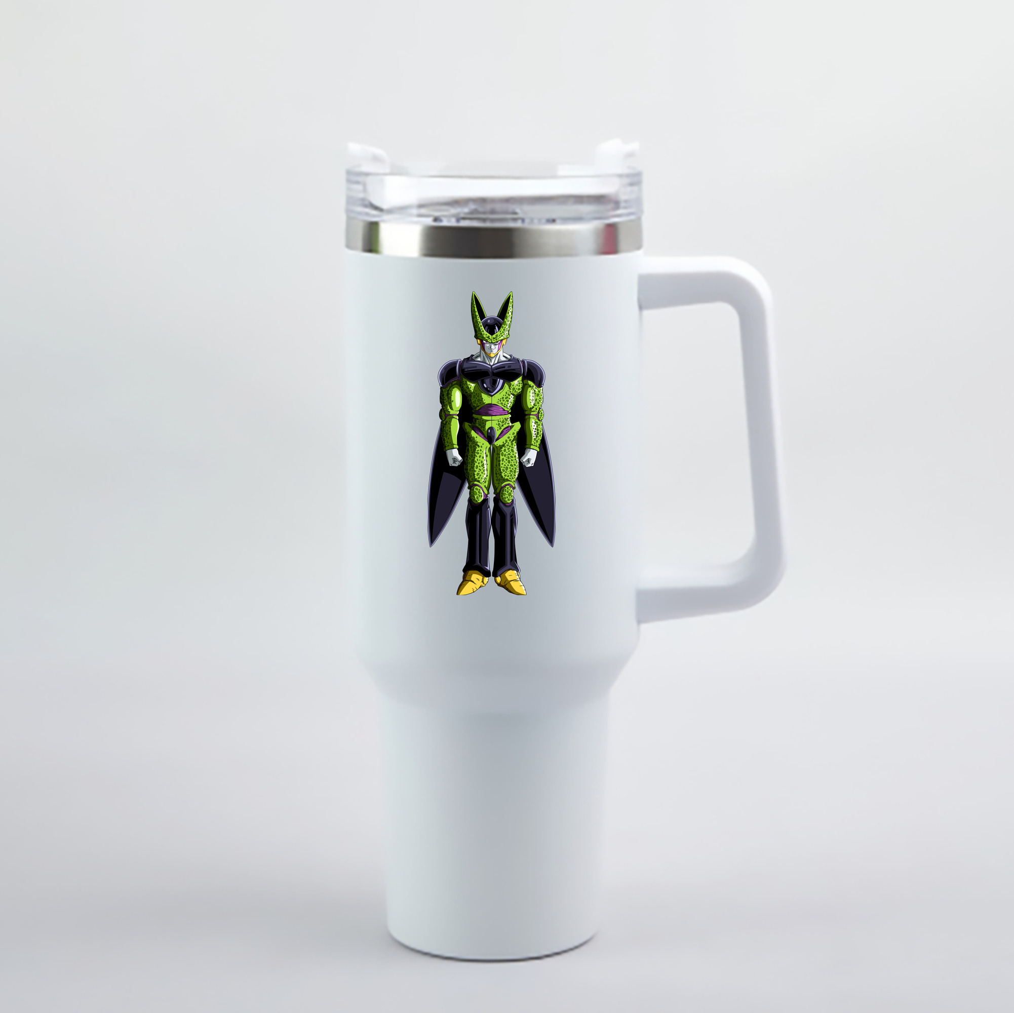 （画像用） ドラゴンボール セル DRAGON BALL Cell 1200mL車用タンブラー - クリスタルステッカー（プラスチックストロー付き）