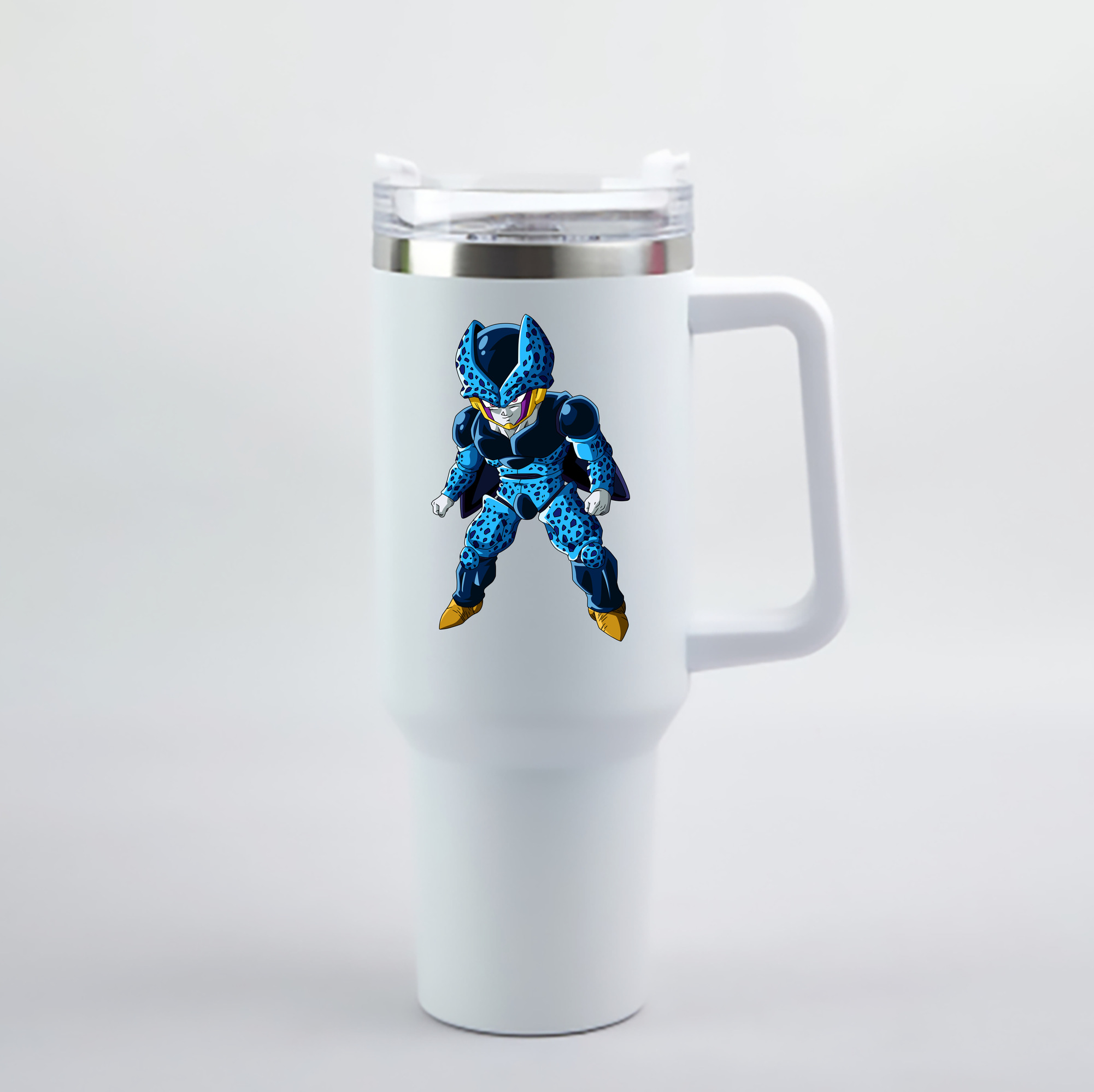 （画像用） ドラゴンボール セル DRAGON BALL Cell 1200mL車用タンブラー - クリスタルステッカー（プラスチックストロー付き）