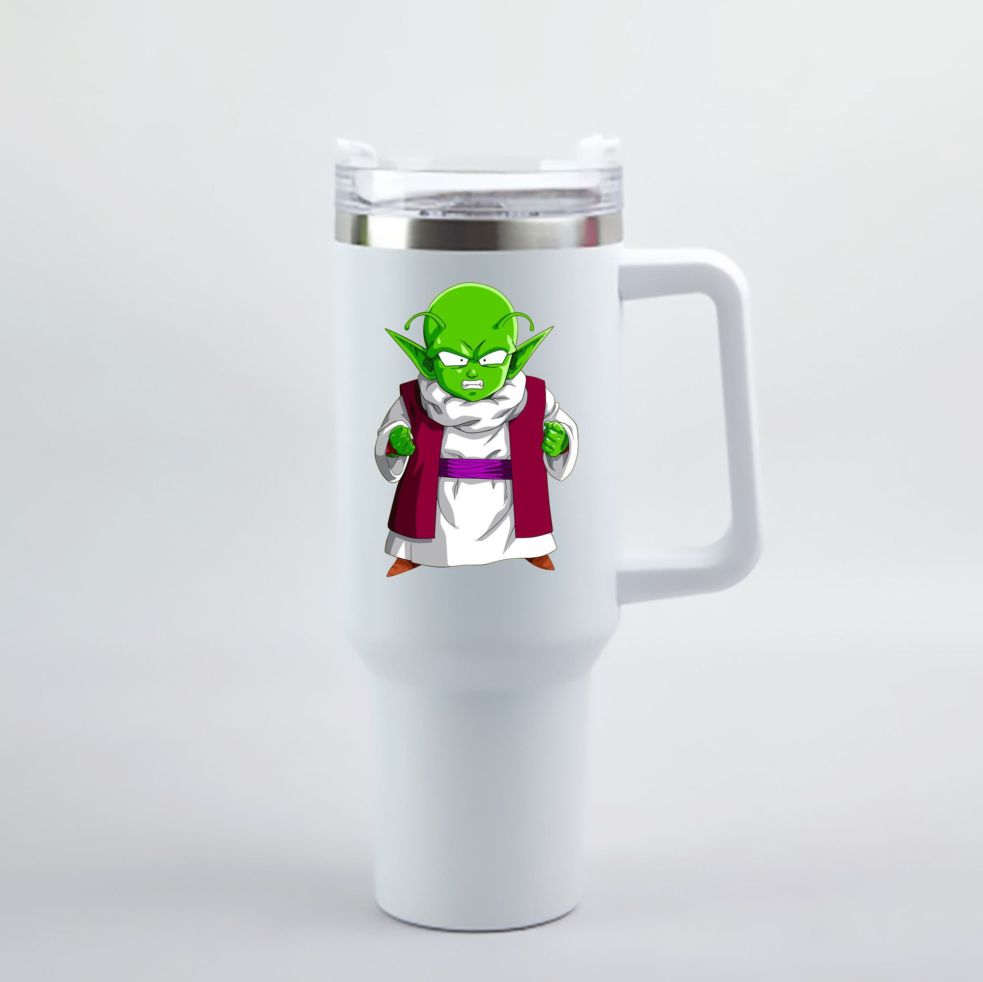 （画像用） ドラゴンボール ピッコロ DRAGON BALL Piccolo 1200mL車用タンブラー - クリスタルステッカー（プラスチックストロー付き）