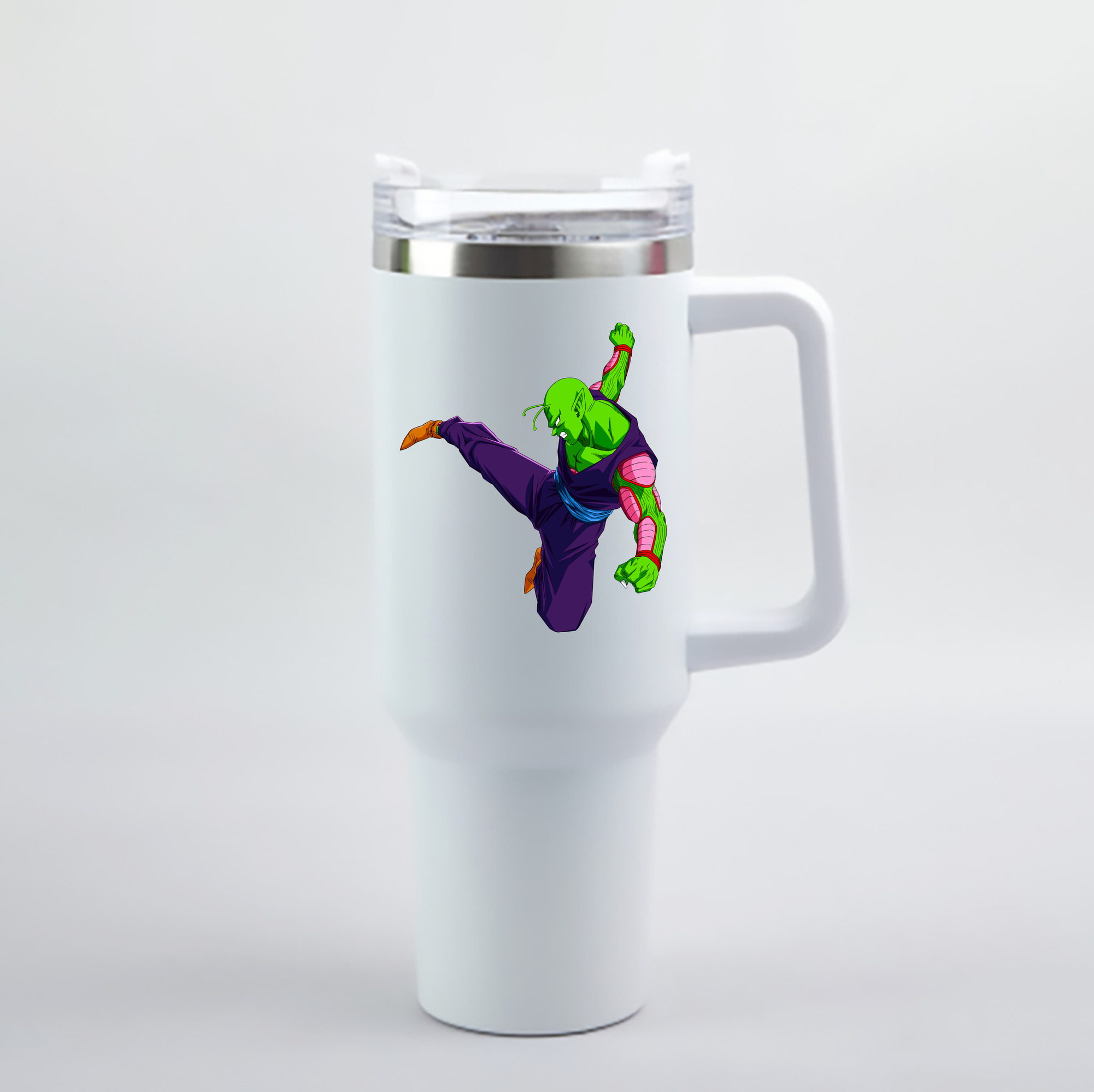 （画像用） ドラゴンボール ピッコロ DRAGON BALL Piccolo 1200mL車用タンブラー - クリスタルステッカー（プラスチックストロー付き）