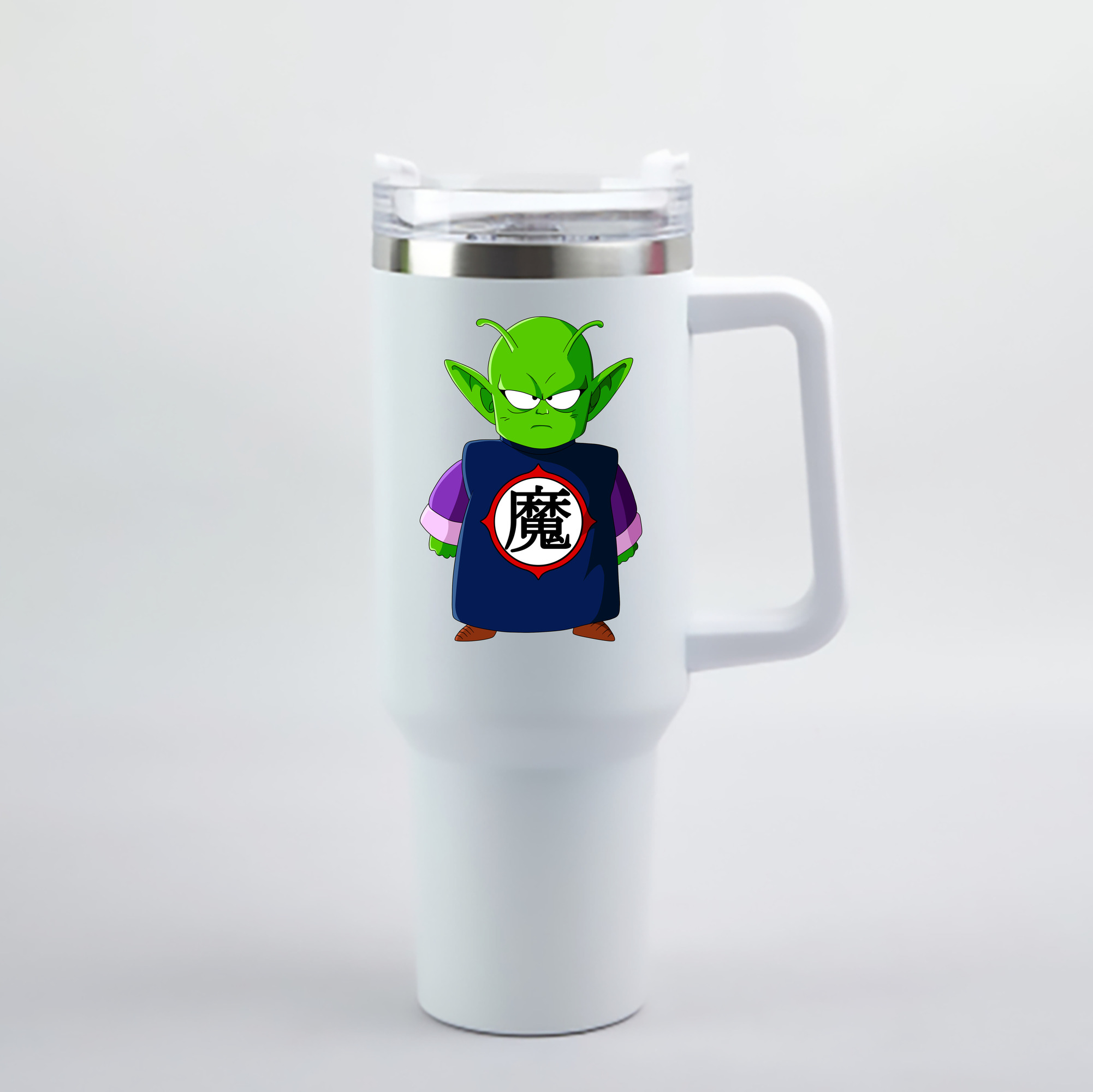 （画像用） ドラゴンボール ピッコロ DRAGON BALL Piccolo 1200mL車用タンブラー - クリスタルステッカー（プラスチックストロー付き）