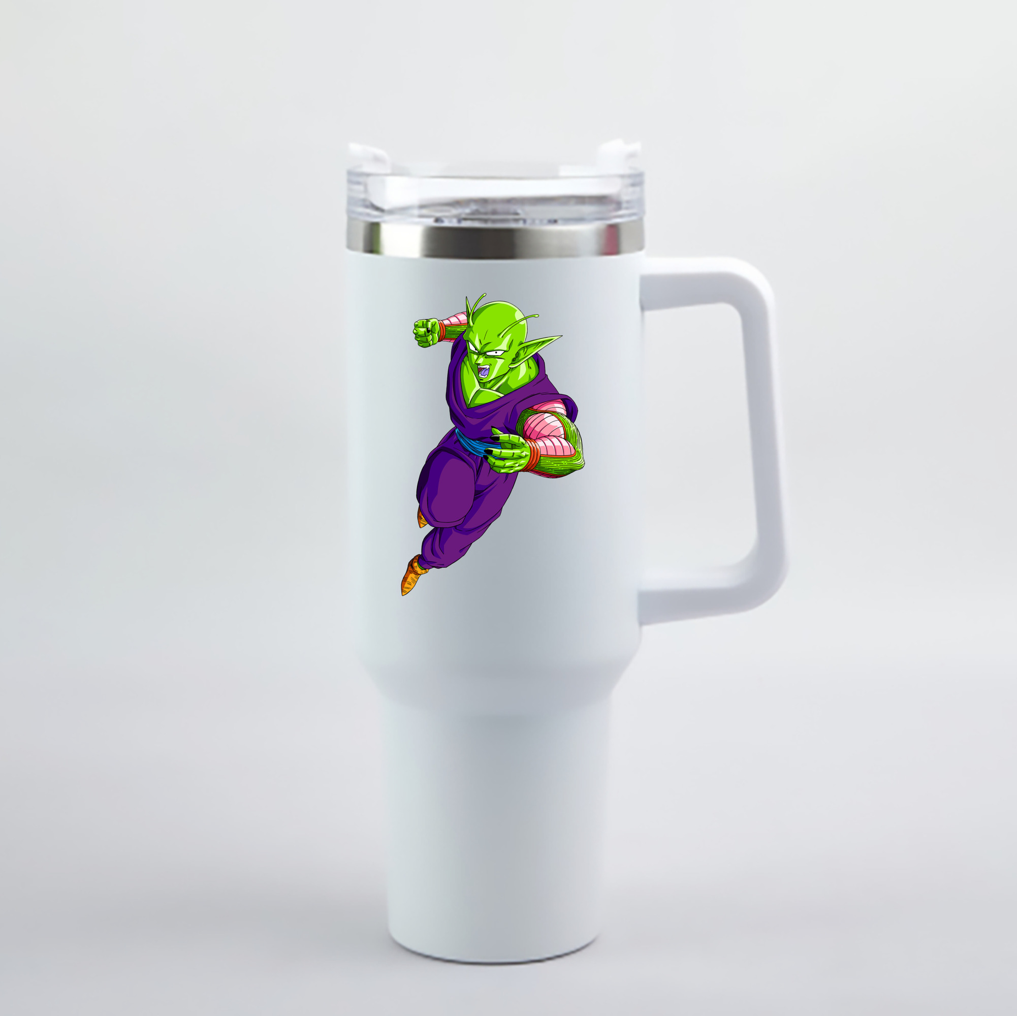 （画像用） ドラゴンボール ピッコロ DRAGON BALL Piccolo 1200mL車用タンブラー - クリスタルステッカー（プラスチックストロー付き）