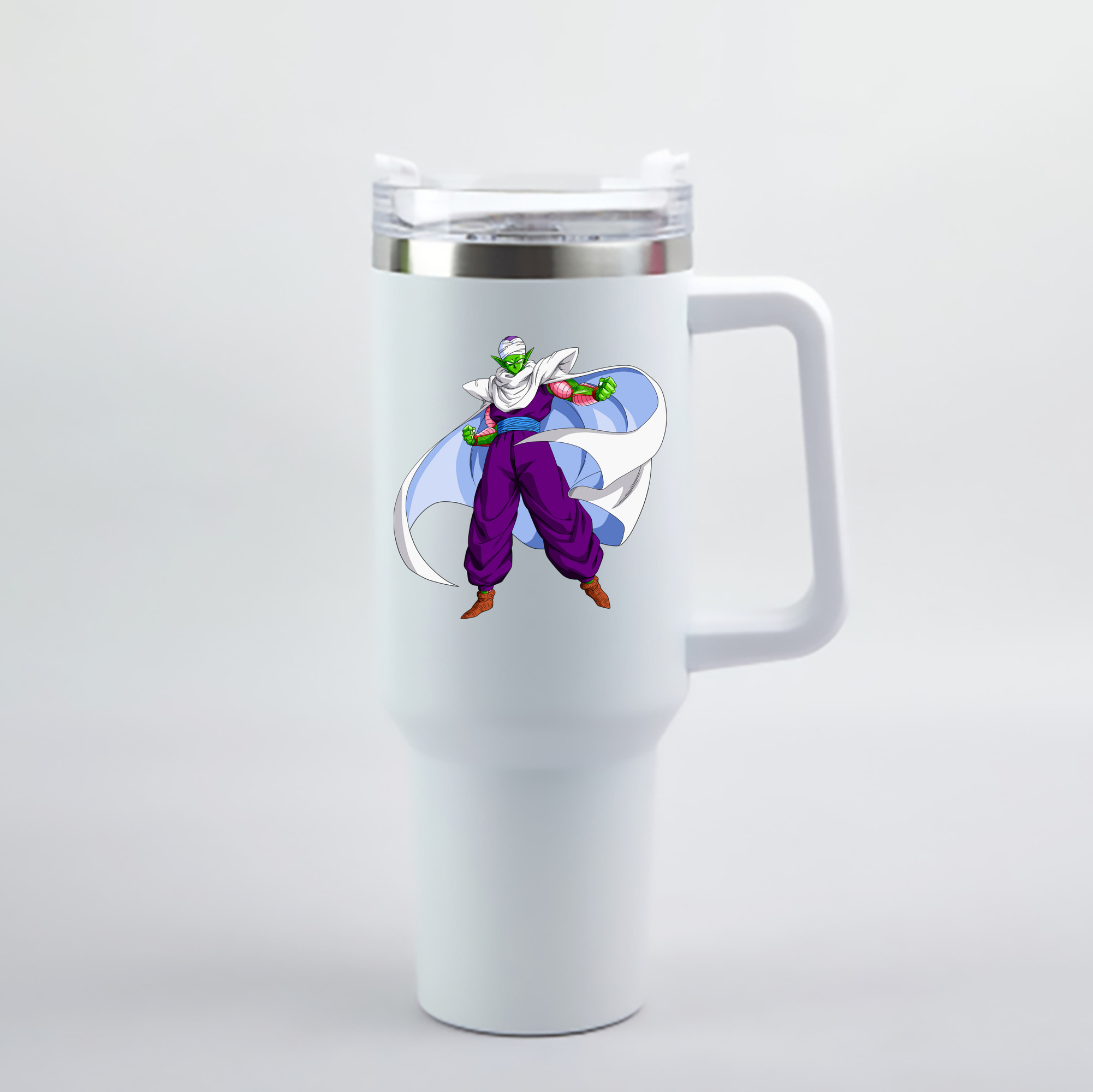 （画像用） ドラゴンボール ピッコロ DRAGON BALL Piccolo 1200mL車用タンブラー - クリスタルステッカー（プラスチックストロー付き）