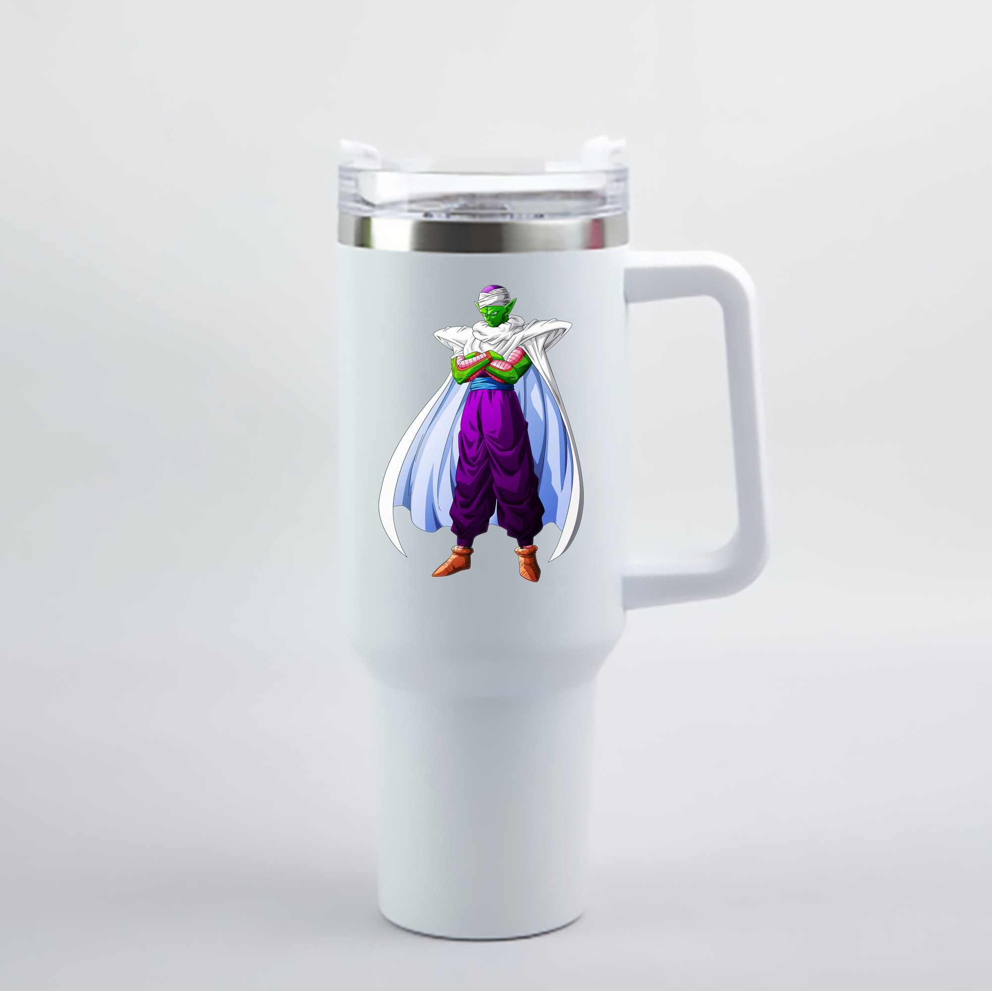 （画像用） ドラゴンボール ピッコロ DRAGON BALL Piccolo 1200mL車用タンブラー - クリスタルステッカー（プラスチックストロー付き）