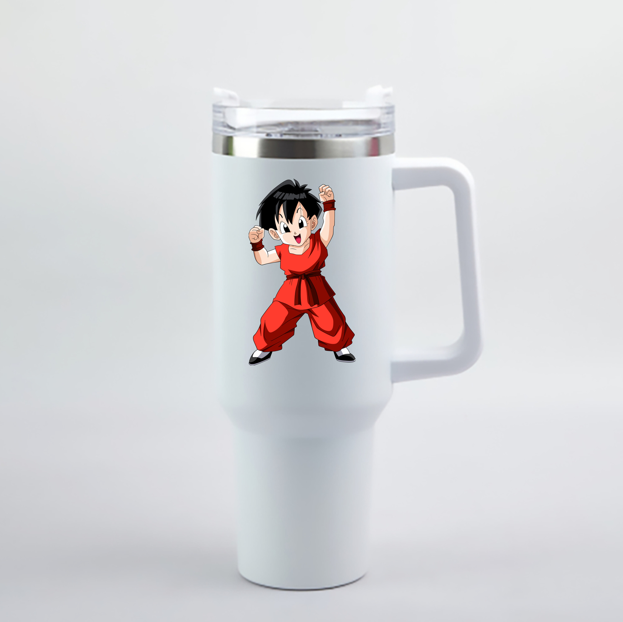 （画像用） ドラゴンボール パン DRAGON BALL Pan 1200mL車用タンブラー - クリスタルステッカー（プラスチックストロー付き）