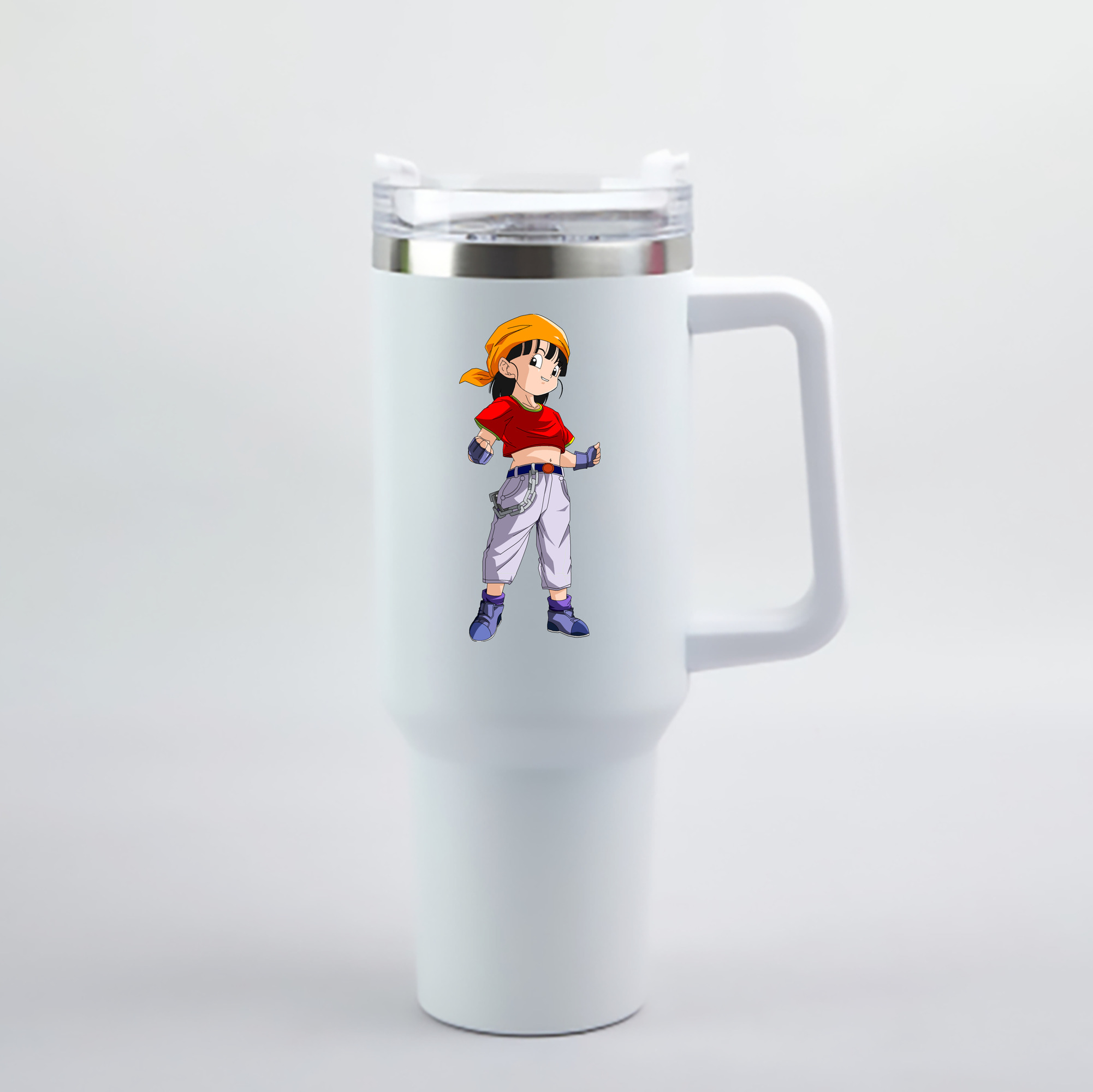 （画像用） ドラゴンボール パン DRAGON BALL Pan 1200mL車用タンブラー - クリスタルステッカー（プラスチックストロー付き）