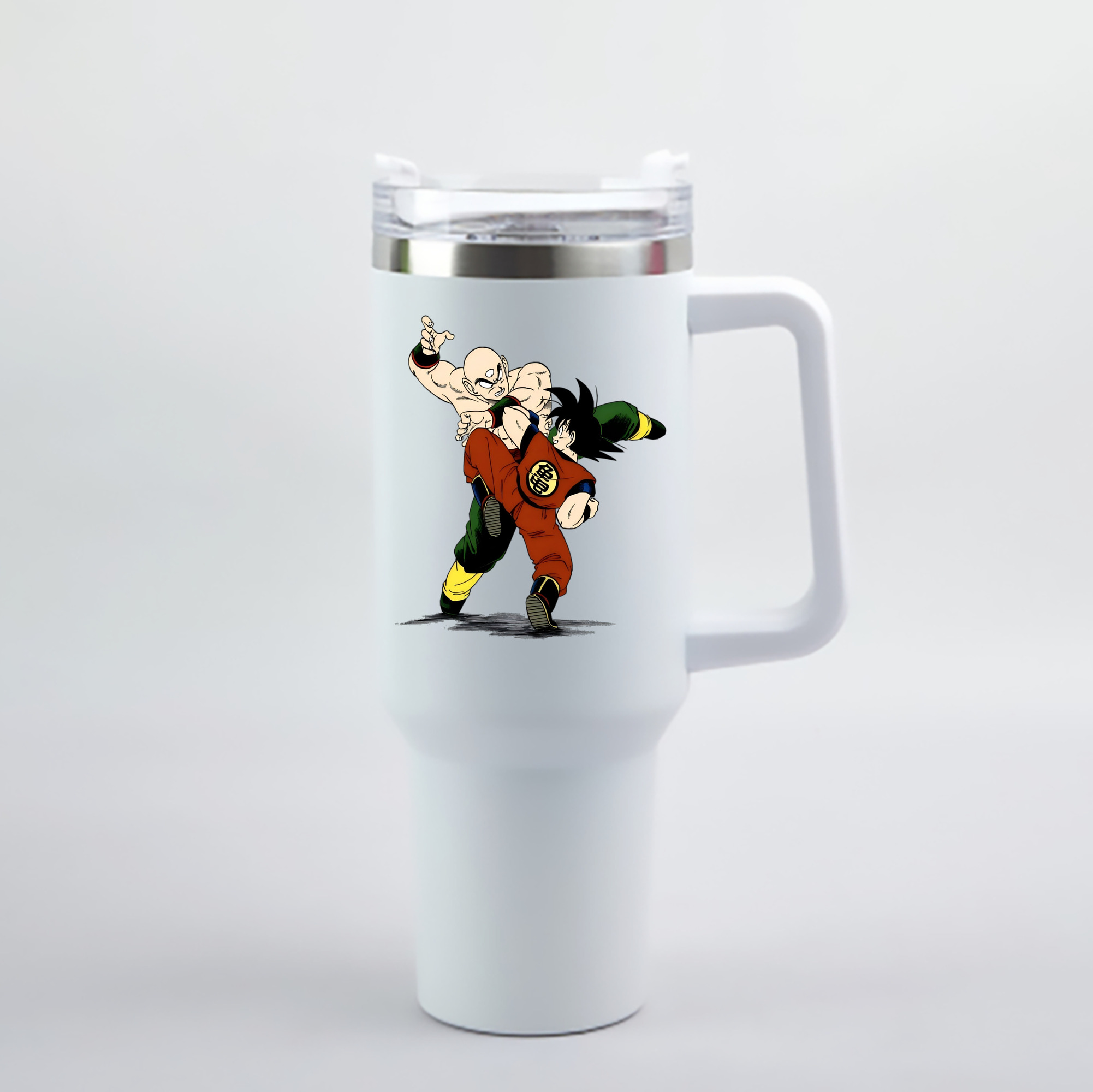 （画像用） ドラゴンボール DRAGON BALL 1200mL車用タンブラー - クリスタルステッカー（プラスチックストロー付き）