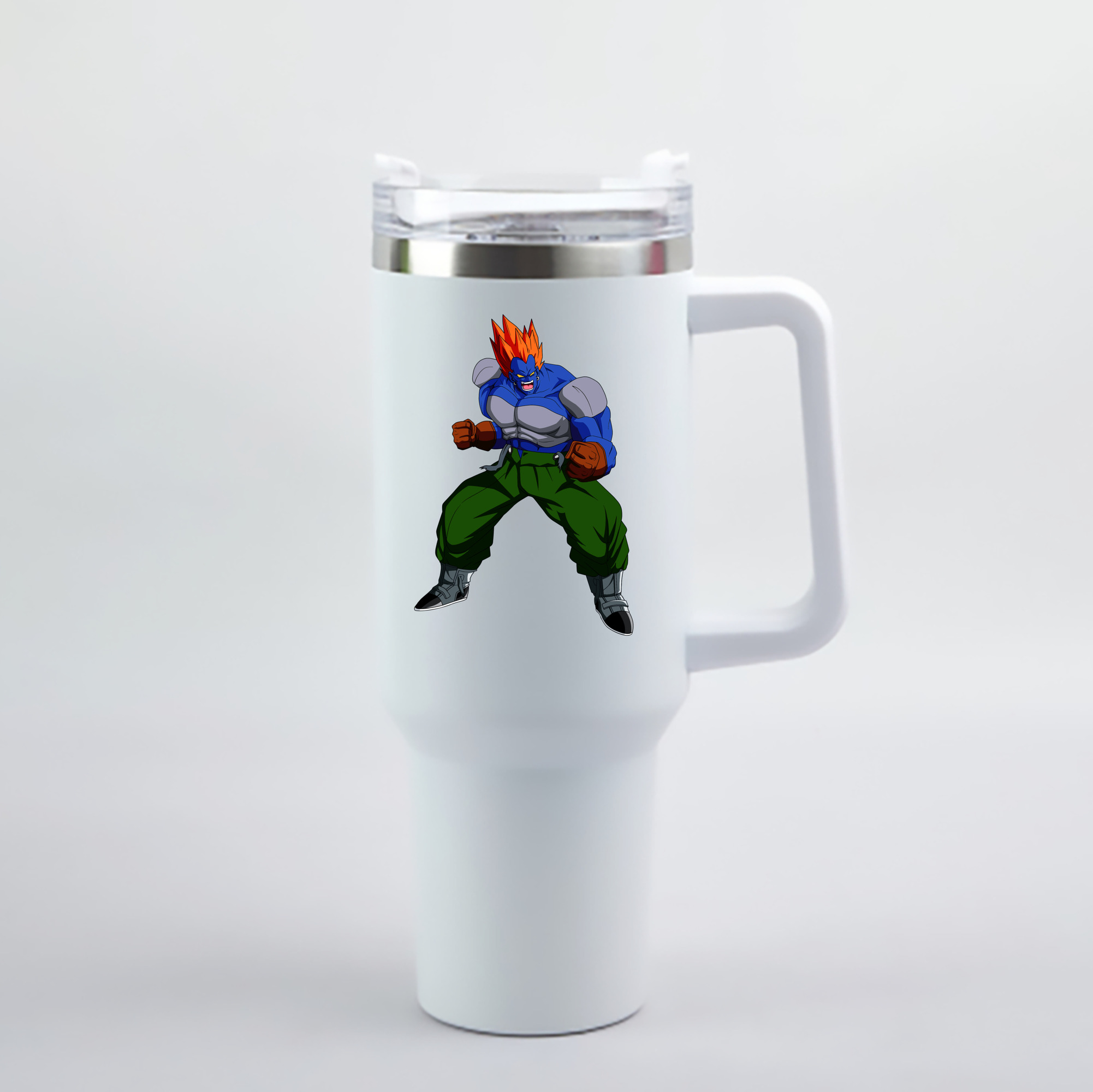 （画像用） ドラゴンボール DRAGON BALL 1200mL車用タンブラー - クリスタルステッカー（プラスチックストロー付き）