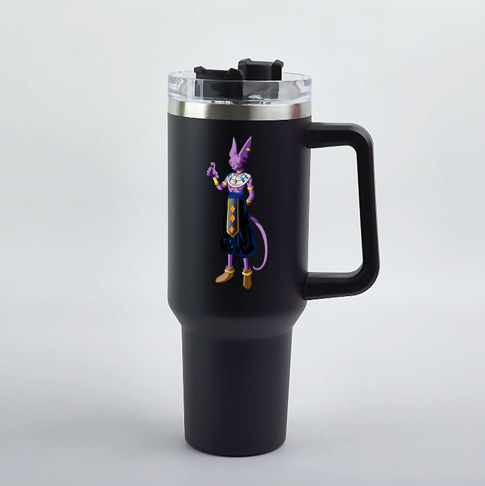 （画像用） ドラゴンボール ビルス 破壊神ビルス DRAGON BALL Beerus Birusu 1200mL車用タンブラー（カラープリント）