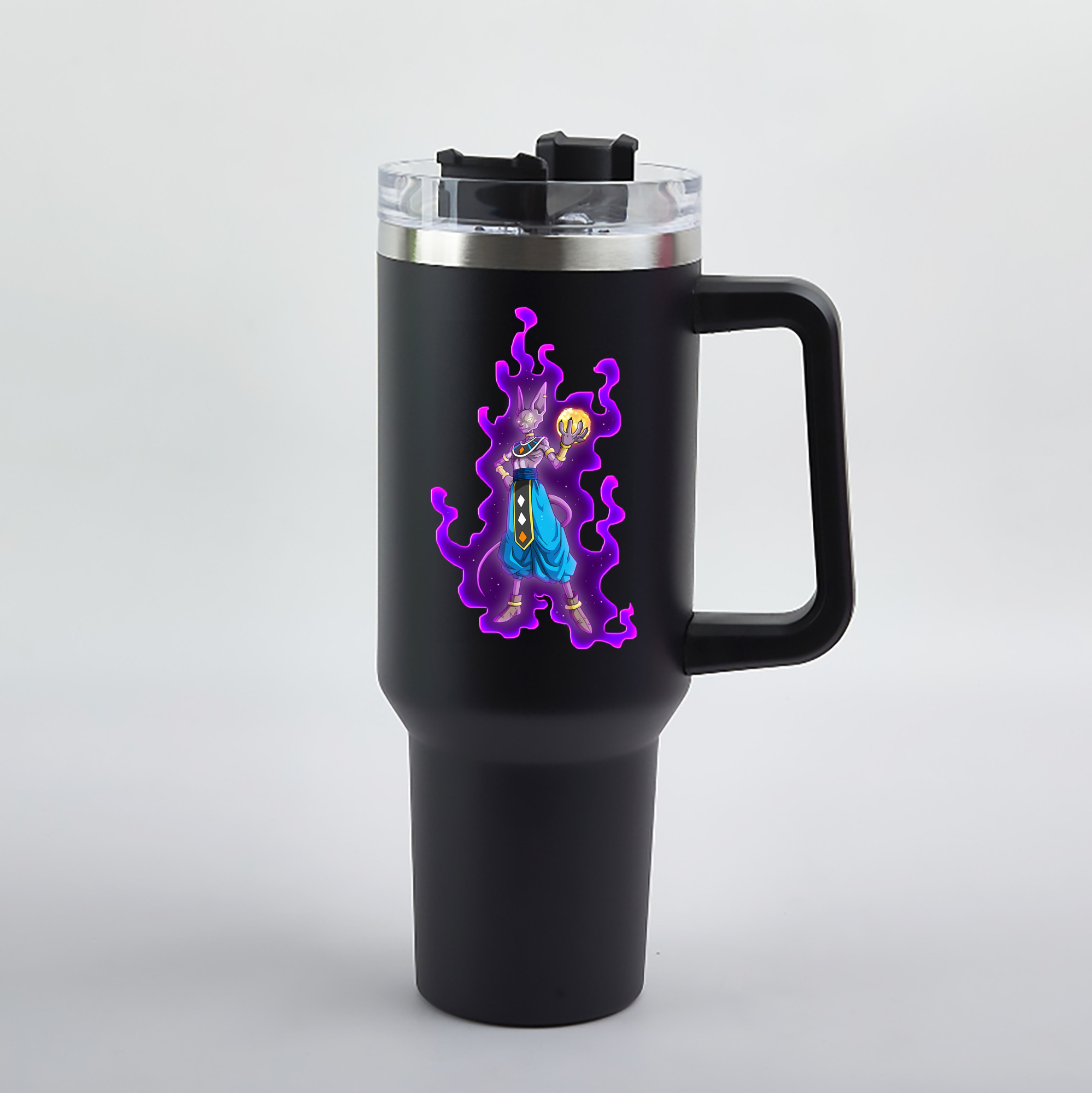 （画像用） ドラゴンボール ビルス 破壊神ビルス DRAGON BALL Beerus Birusu 1200mL車用タンブラー（カラープリント）