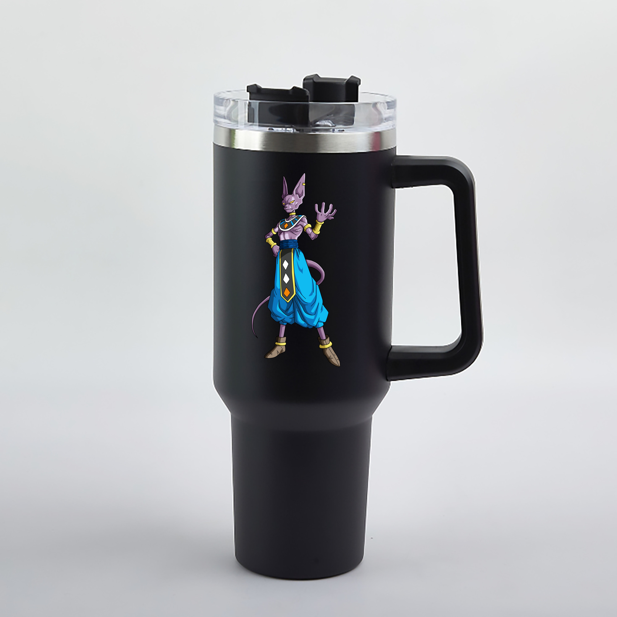 （画像用） ドラゴンボール ビルス 破壊神ビルス DRAGON BALL Beerus Birusu 1200mL車用タンブラー（カラープリント）