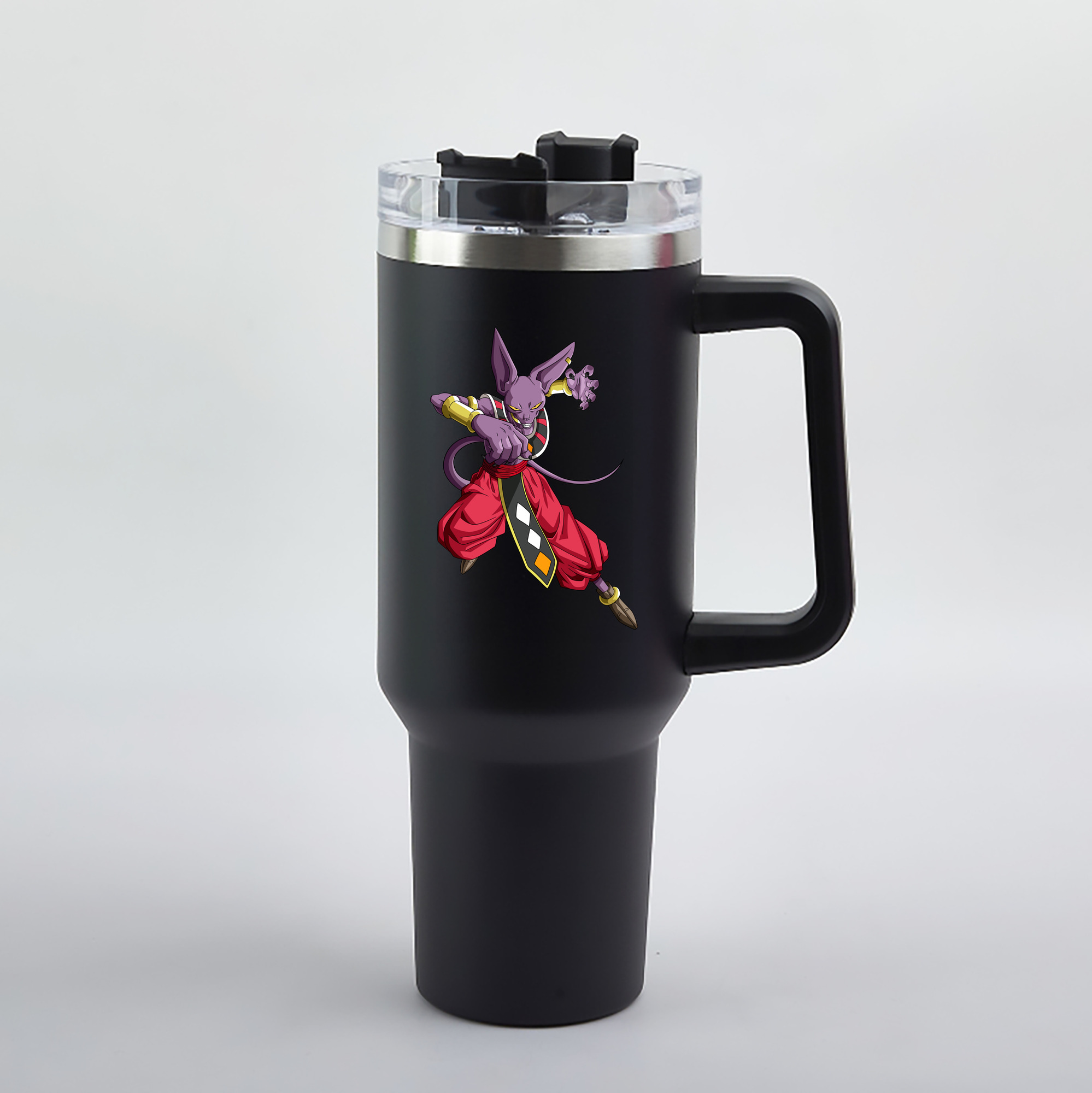 （画像用） ドラゴンボール ビルス 破壊神ビルス DRAGON BALL Beerus Birusu 1200mL車用タンブラー（カラープリント）