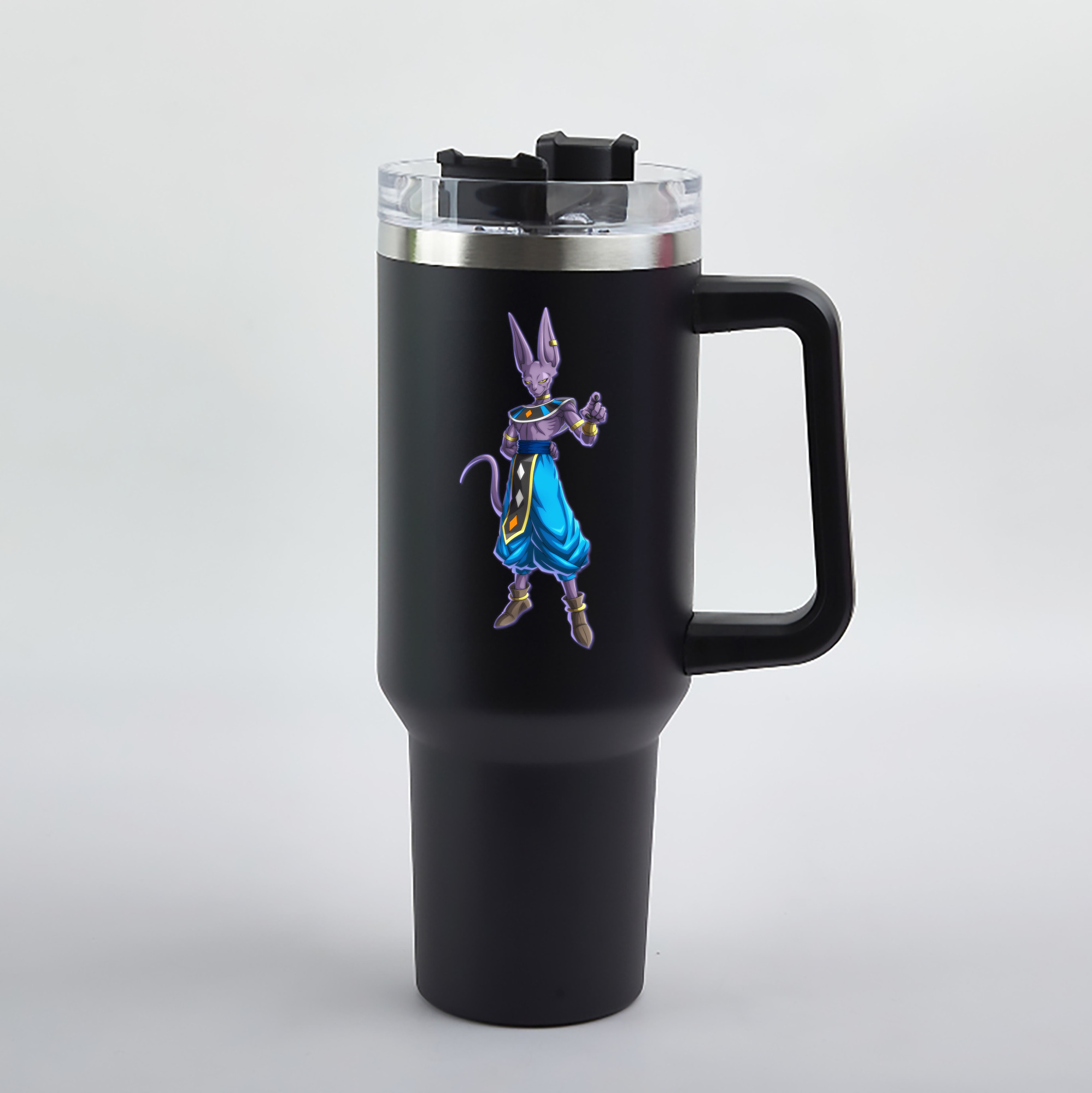 （画像用） ドラゴンボール ビルス 破壊神ビルス DRAGON BALL Beerus Birusu 1200mL車用タンブラー（カラープリント）
