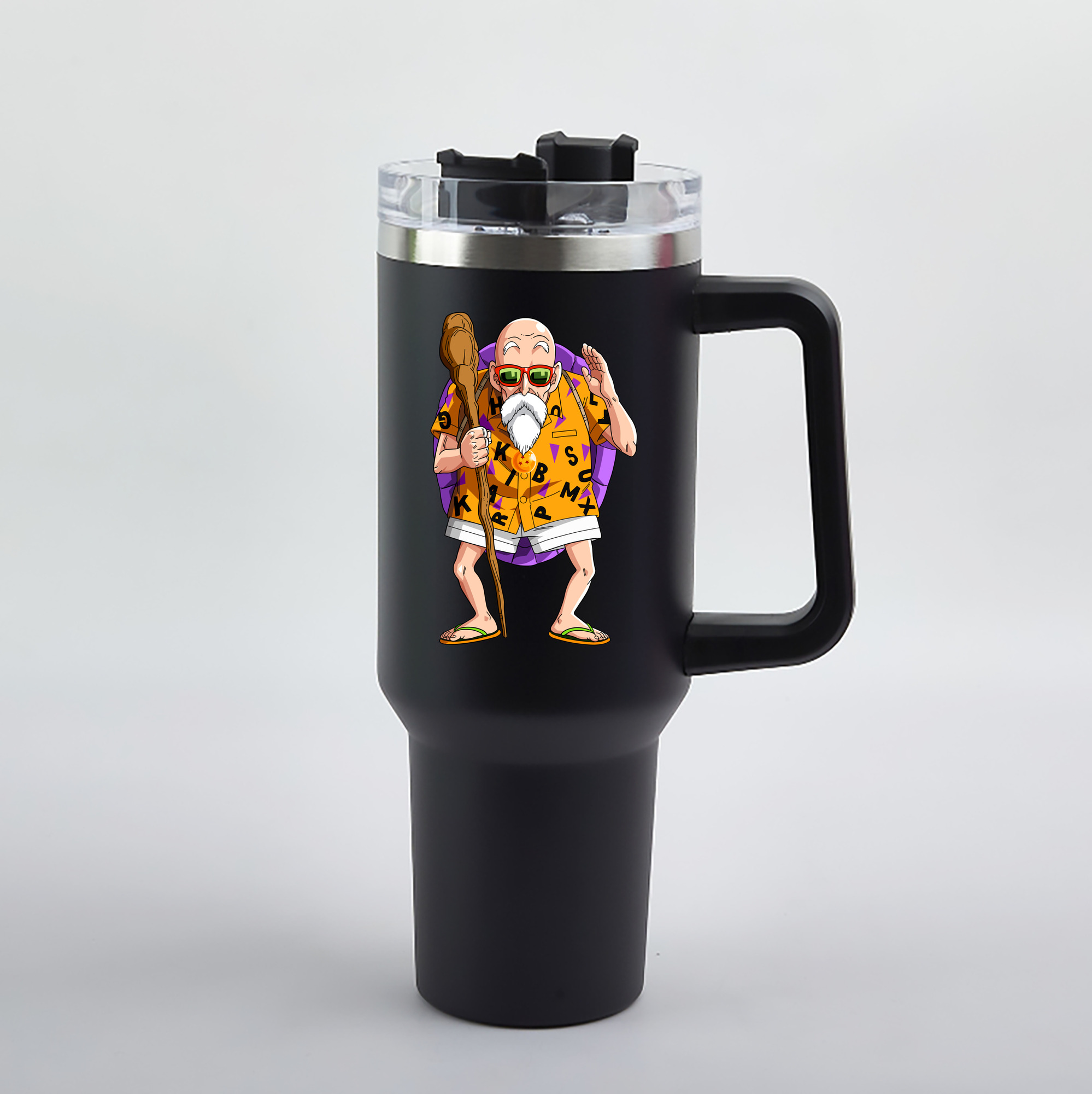 （画像用） ドラゴンボール 亀仙人（かめせんにん） DRAGON BALL Master Roshi Kame Sennin 1200mL車用タンブラー（カラープリント）