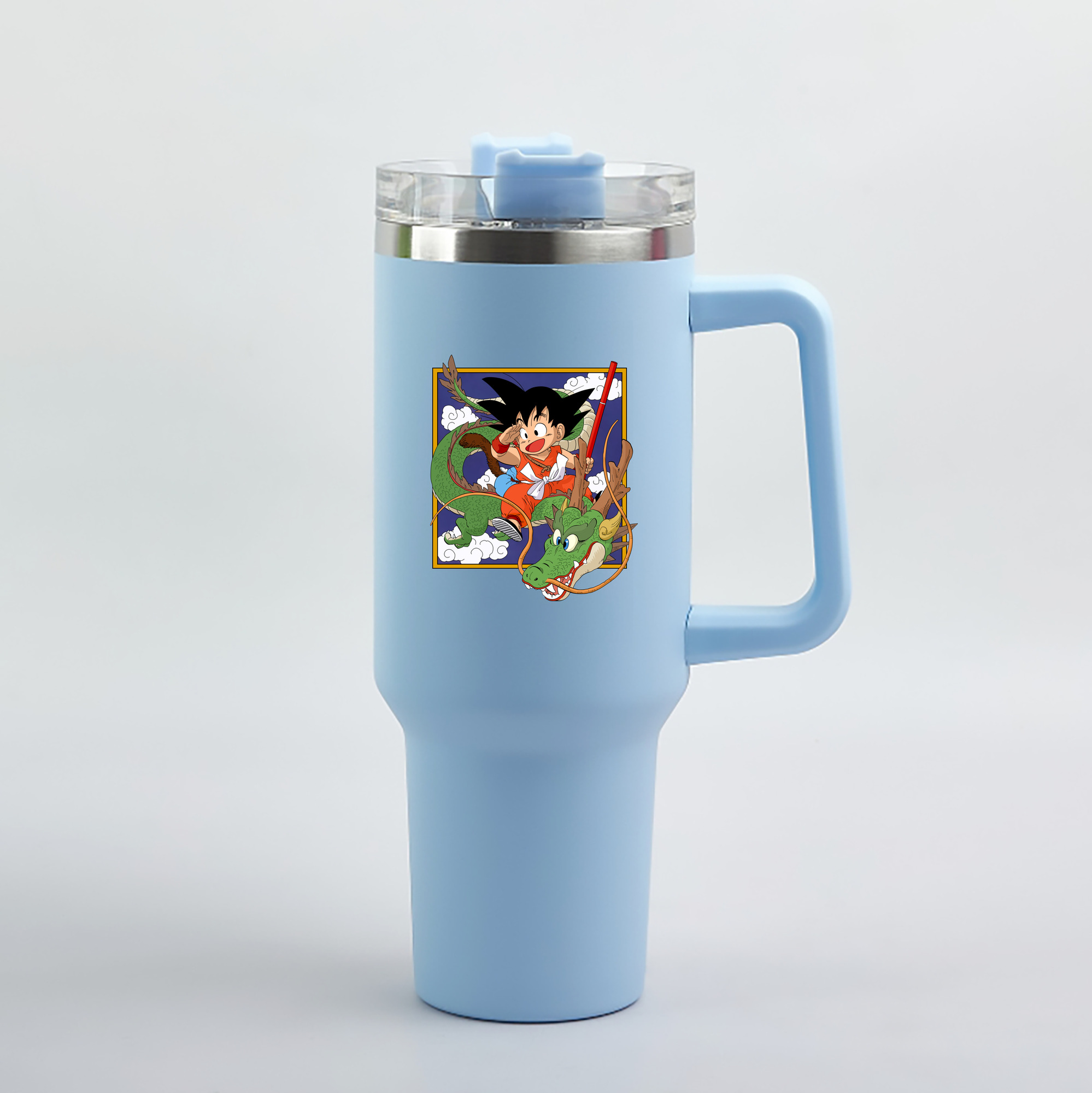 （画像用） ドラゴンボール 孫悟空（そん ごくう）Son Goku カカロット DRAGON BALL Kakarotto 1200mL車用タンブラー（カラープリント）